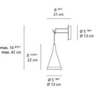 Artemide - Vigo Wall Light - 1940038A - Canada Light Shop