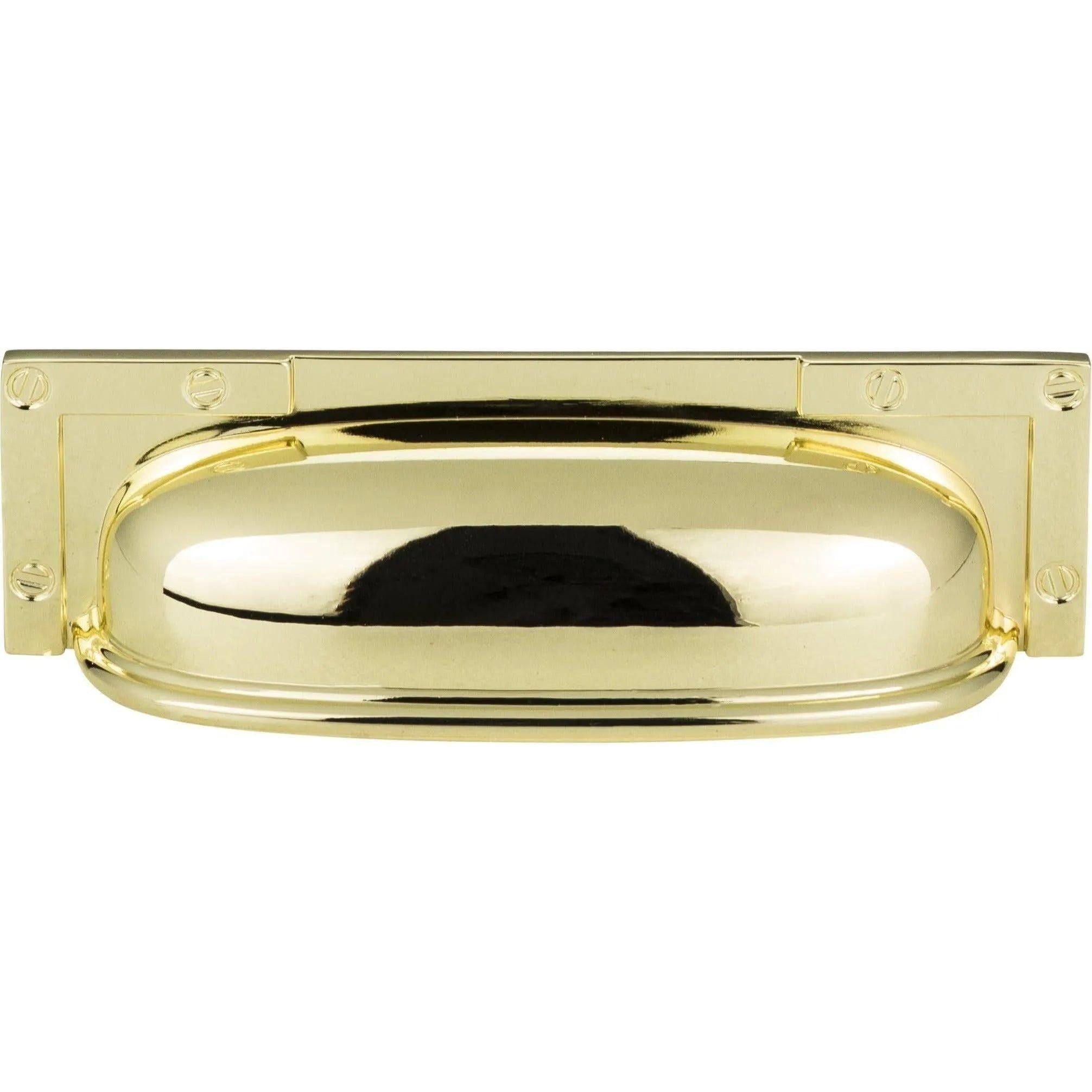 Atlas Homewares - Campaign L-Bracket Cup Pull - 382-PB - Canada Light Shop