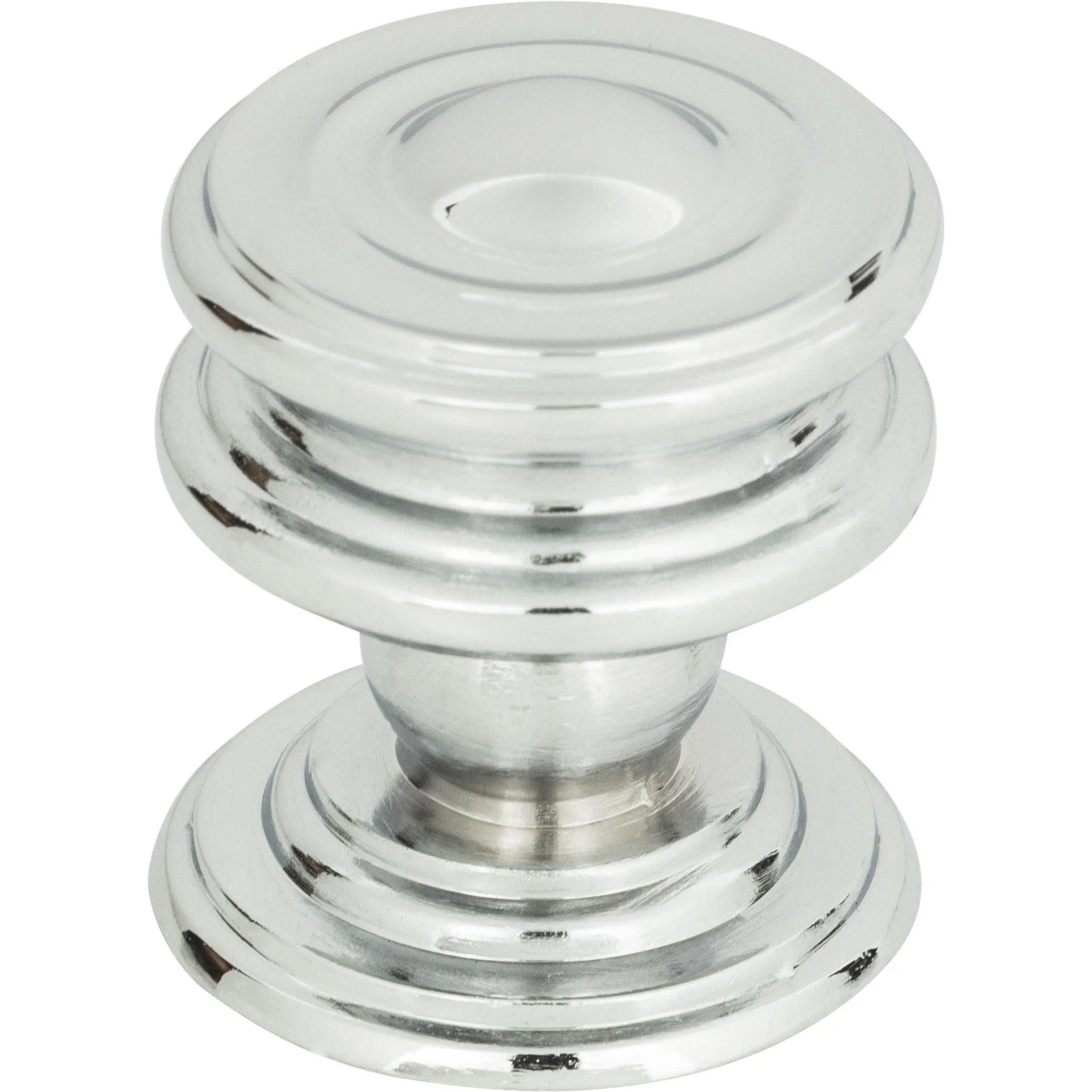 Atlas Homewares - Campaign Round Knob - 376-CH - Canada Light Shop