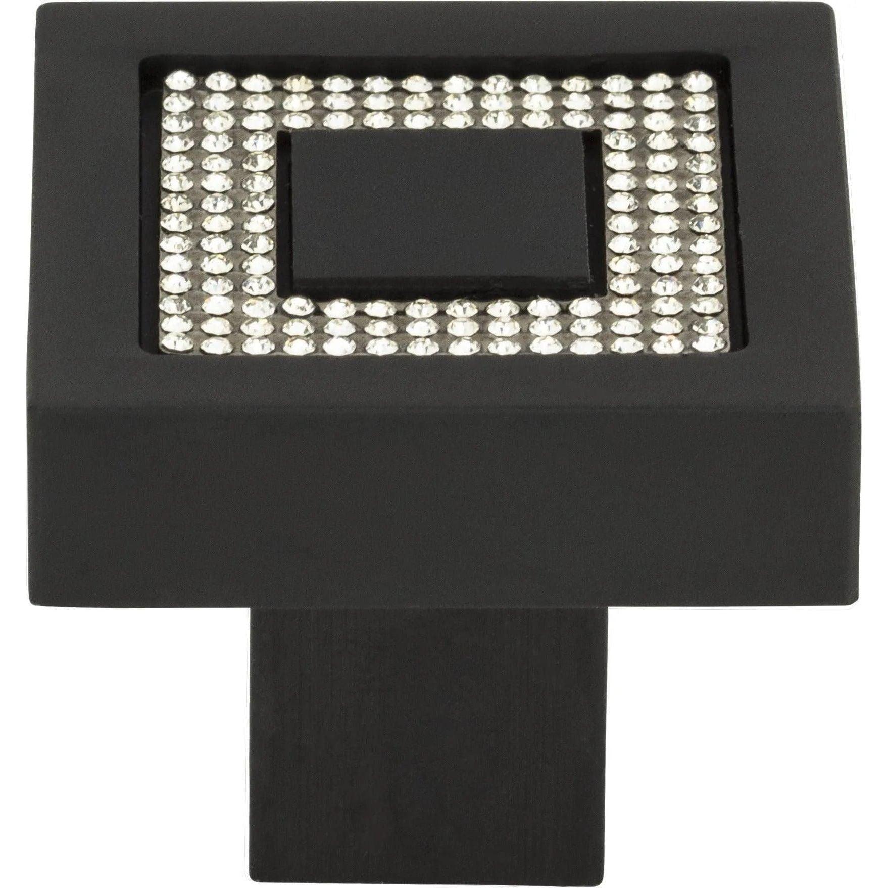 Atlas Homewares - Crystal Square Inset Knob - 3192-BL - Canada Light Shop