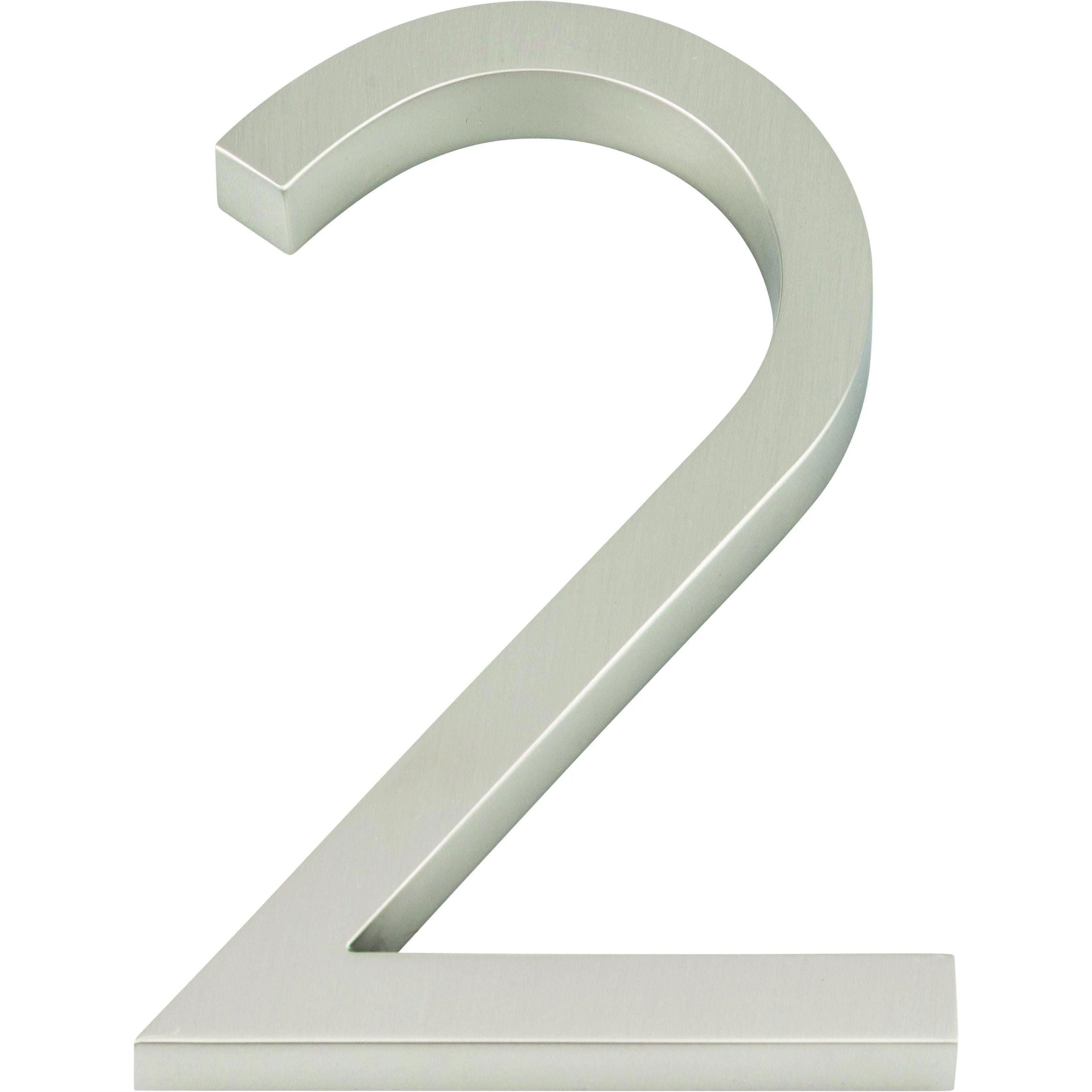 Atlas Homewares - Modern Avalon House Numbers - AVN2-L-BRN - Canada Light Shop