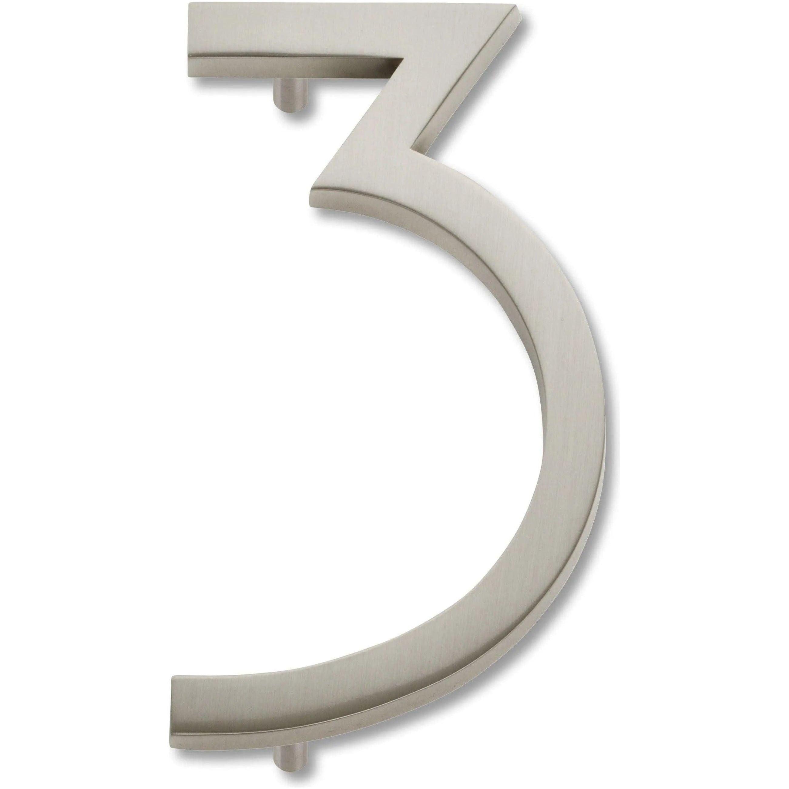 Atlas Homewares - Modern Avalon House Numbers - AVN3-BRN - Canada Light Shop