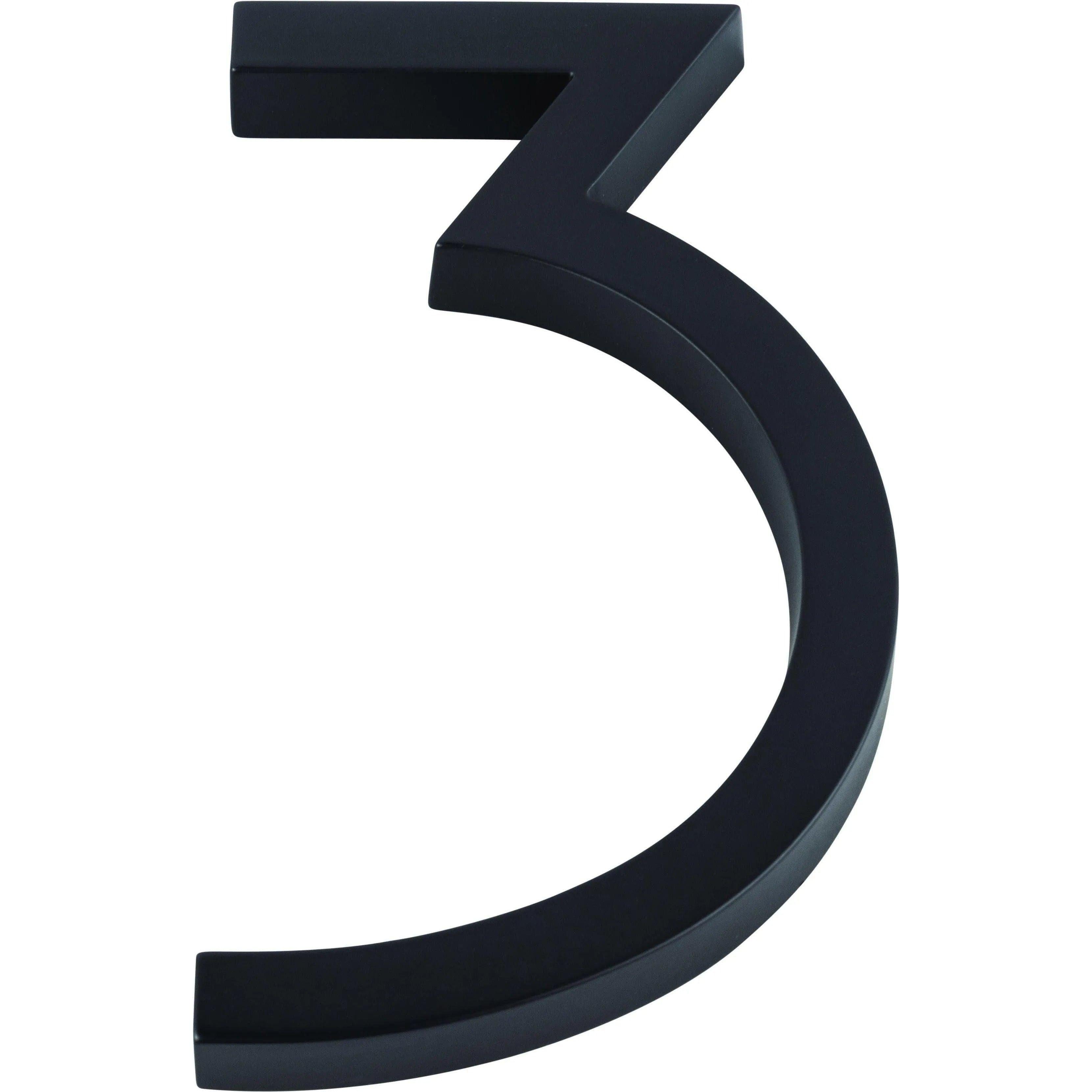 Atlas Homewares - Modern Avalon House Numbers - AVN3-L-BL - Canada Light Shop
