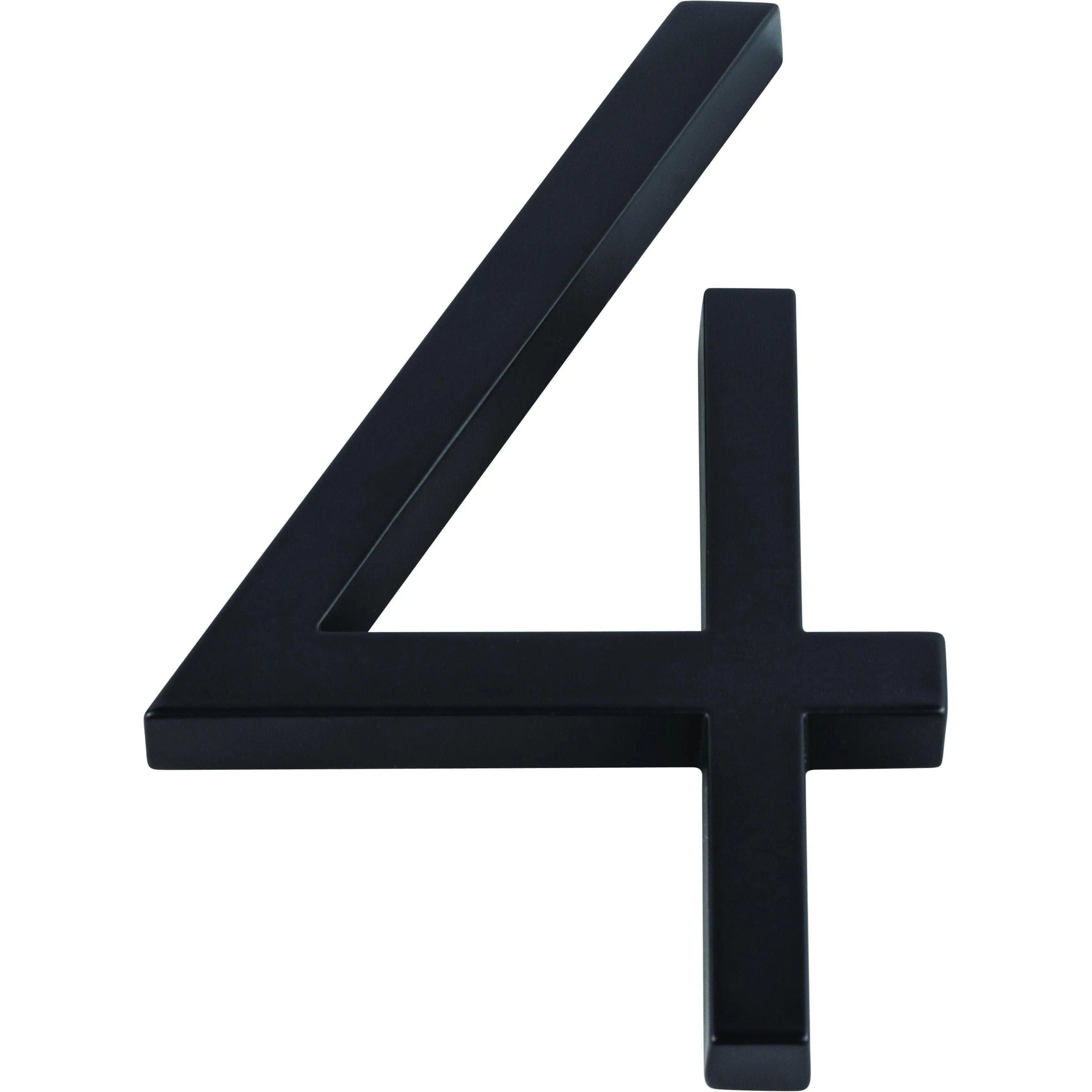 Atlas Homewares - Modern Avalon House Numbers - AVN4-L-BL - Canada Light Shop