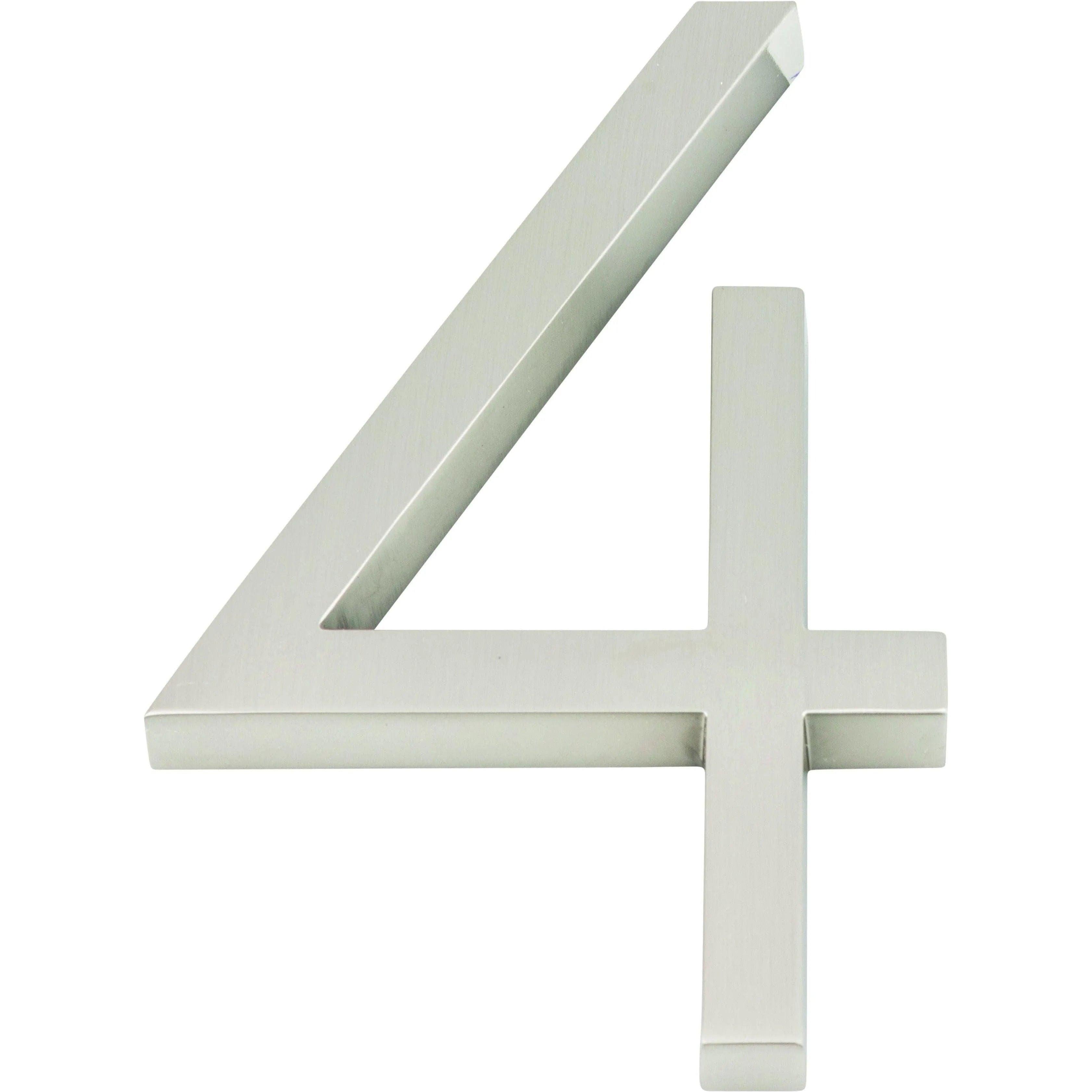Atlas Homewares - Modern Avalon House Numbers - AVN4-L-BRN - Canada Light Shop