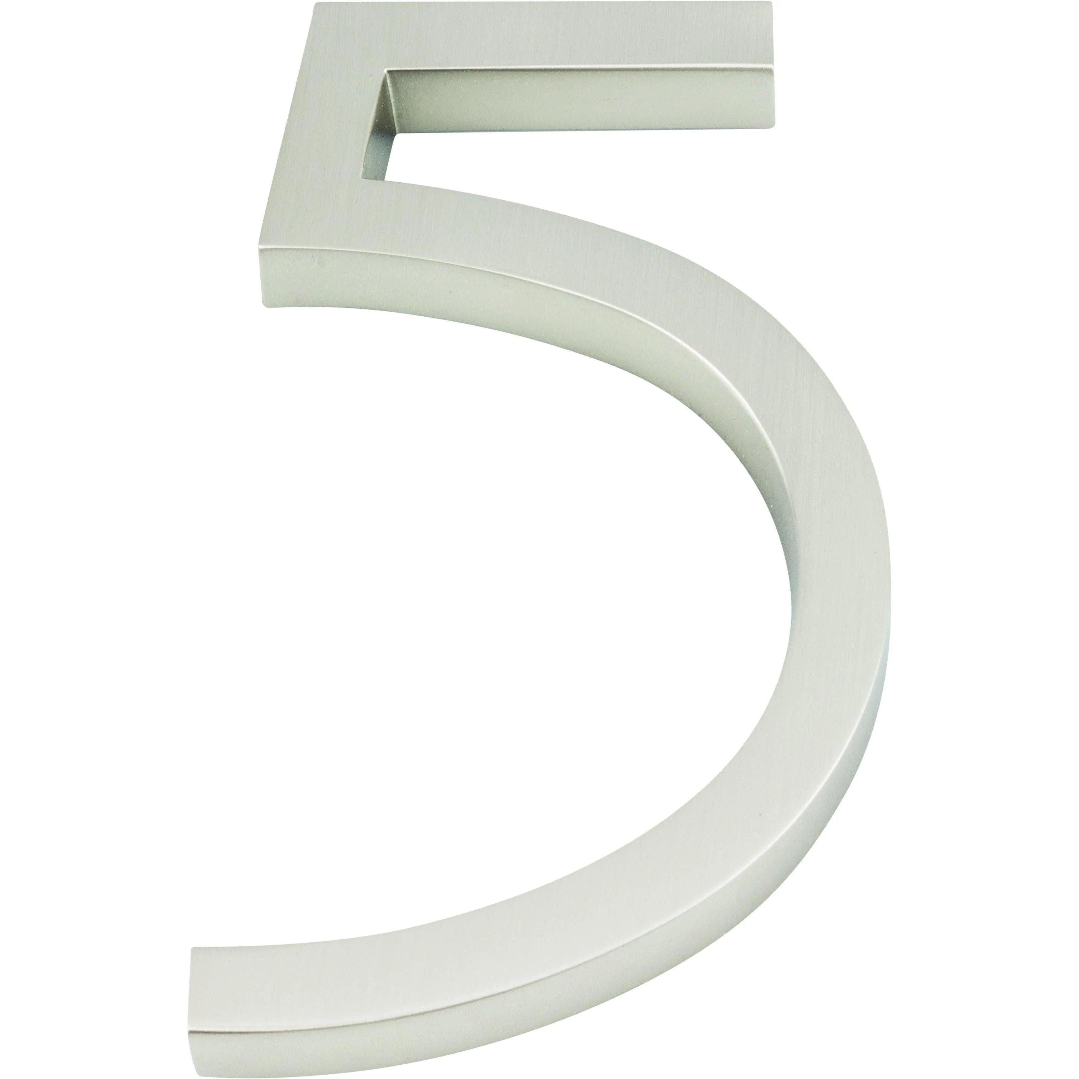 Atlas Homewares - Modern Avalon House Numbers - AVN5-L-BRN - Canada Light Shop
