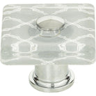 Atlas Homewares - Quatrefoil Glass Square Knob - 3234-CH - Canada Light Shop
