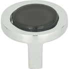 Atlas Homewares - Spa Black Round Knob - 229-BLK-CH - Canada Light Shop