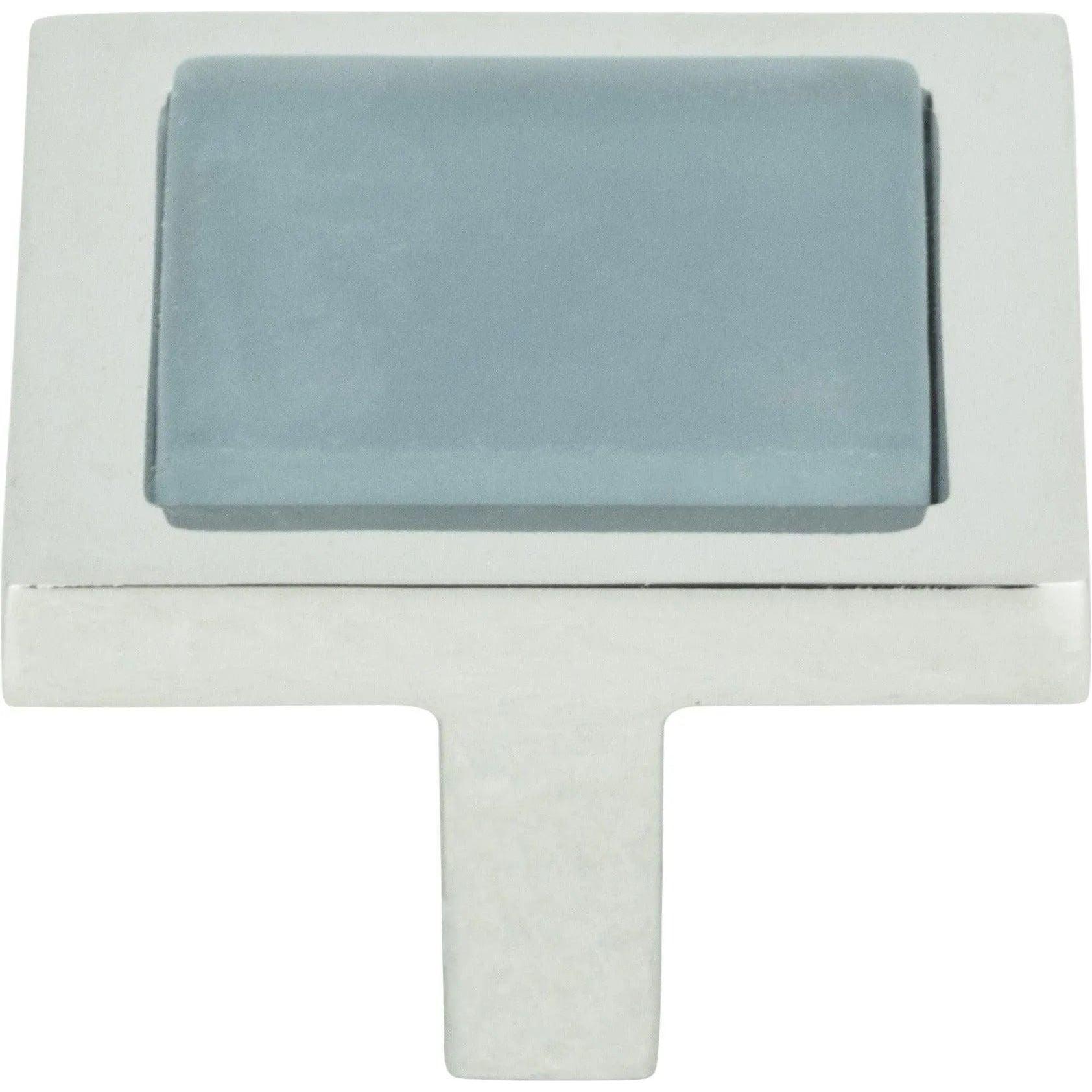 Atlas Homewares - Spa Blue Square Knob - 230-BLU-CH - Canada Light Shop