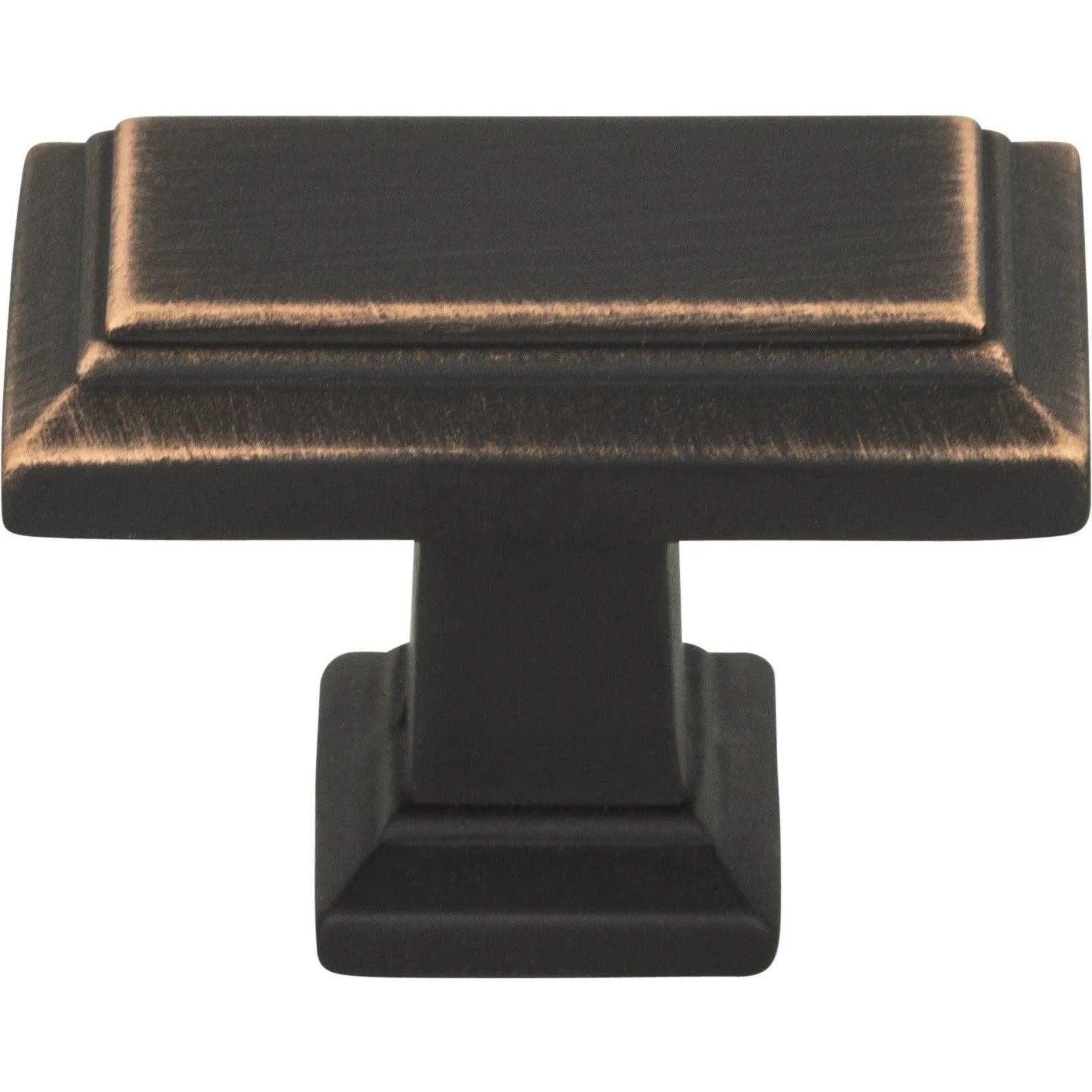 Atlas Homewares - Sutton Place Rectangle Knob - 290-VB - Canada Light Shop