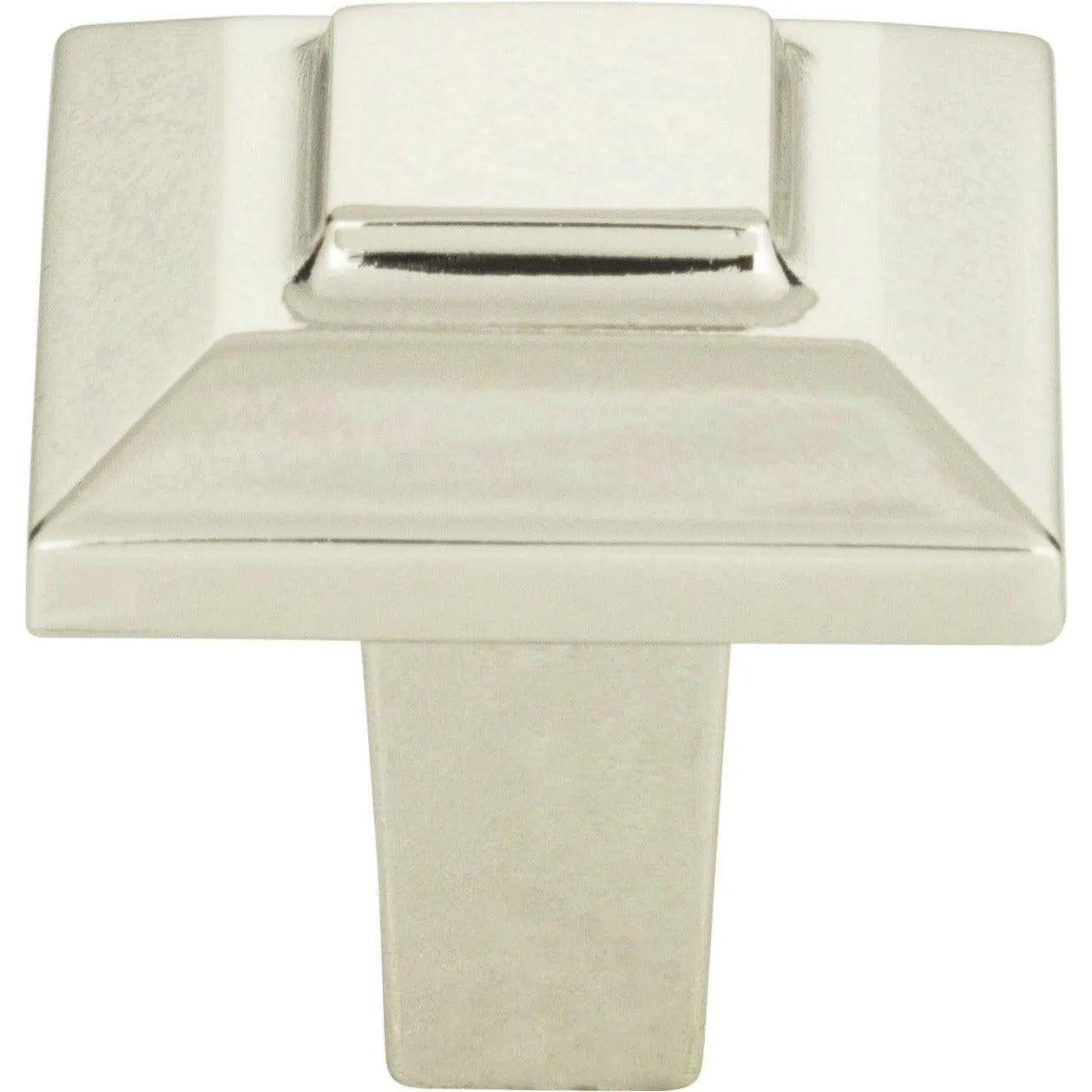 Atlas Homewares - Trocadero Small Square Knob - 283-PN - Canada Light Shop