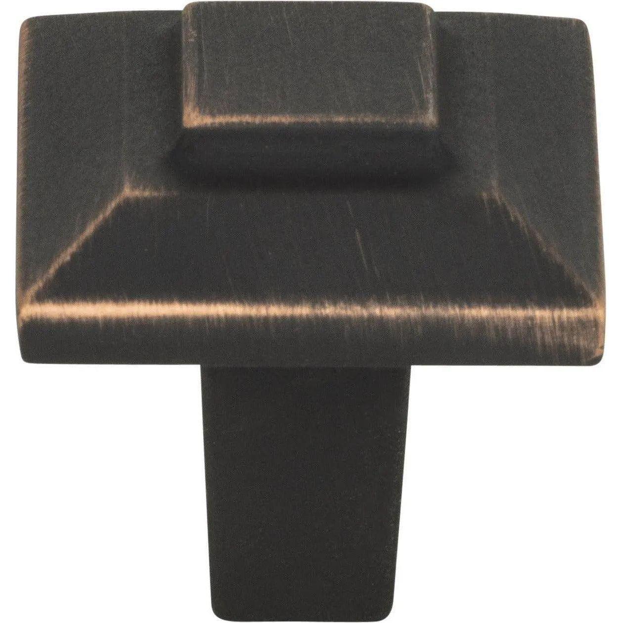 Atlas Homewares - Trocadero Small Square Knob - 283-VB - Canada Light Shop