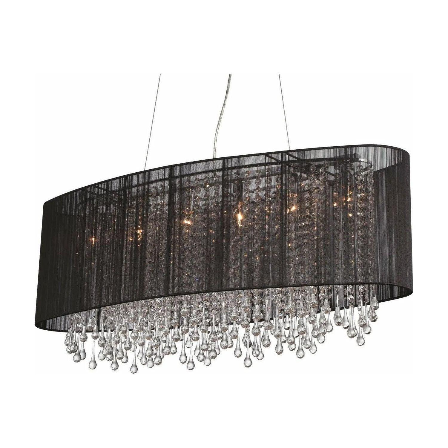 Avenue Lighting - Beverly Dr. Linear Chandelier - HF1503-BLK - Canada Light Shop