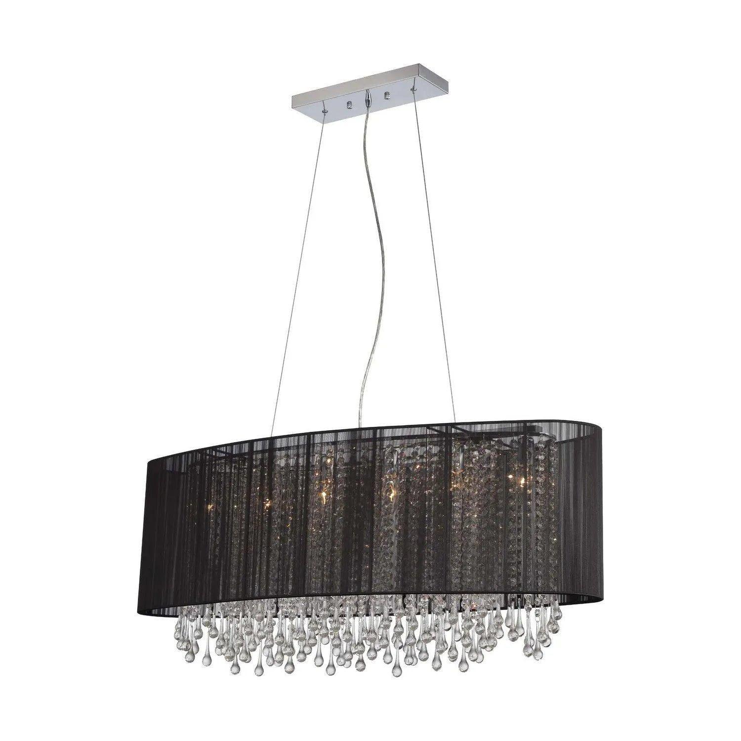 Avenue Lighting - Beverly Dr. Linear Chandelier - HF1503-BLK - Canada Light Shop