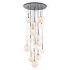 Avenue Lighting - Delilah Multi-Light Pendant - HF4266-BK-WHT - Canada Light Shop