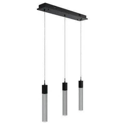Avenue Lighting - The Original Glacier Snow Avenue Flush Mount /Pendant - HF1900-3-GL-BK-SNW - Canada Light Shop