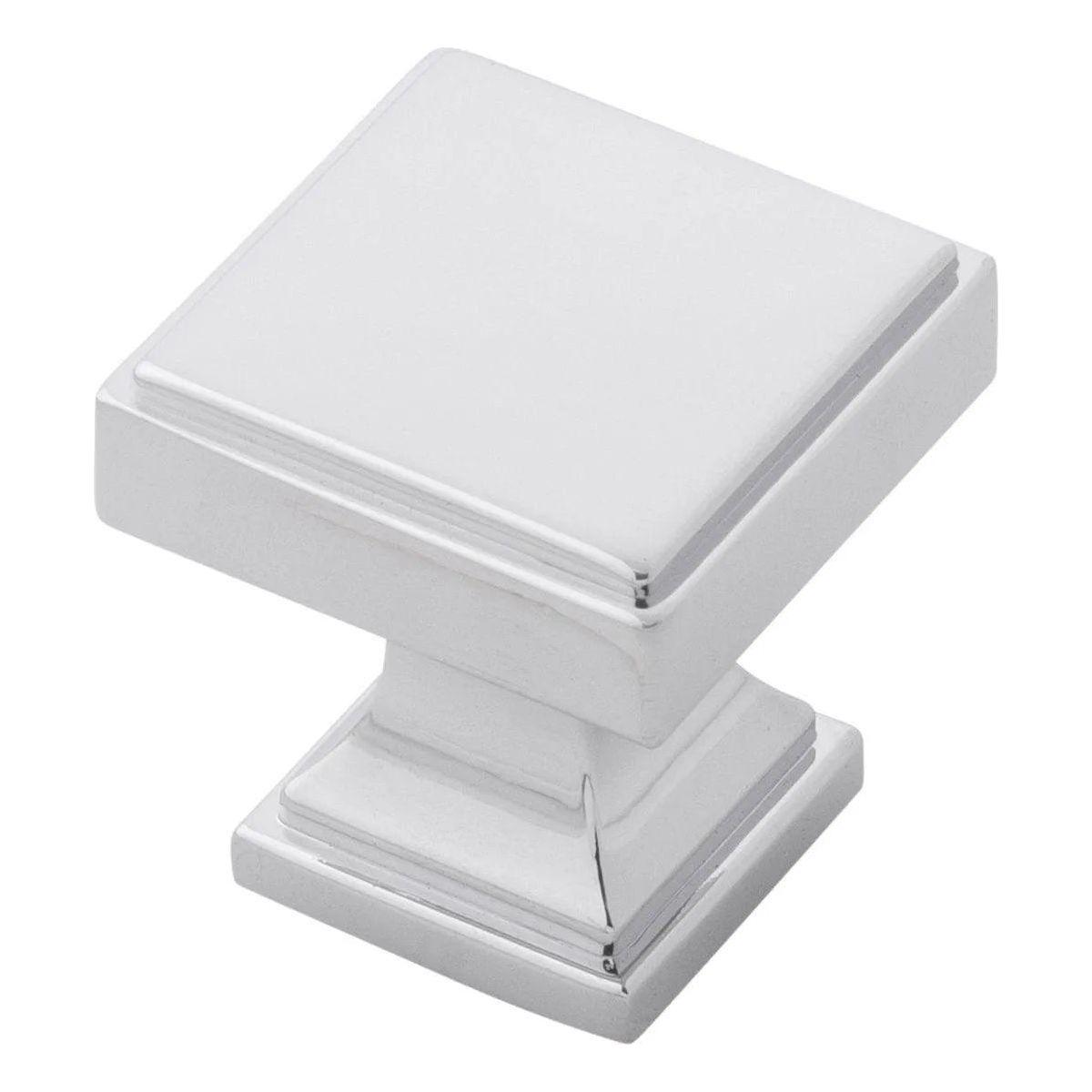 Belwith-Keeler - Brownstone Square Knob - B077458-CH - Canada Light Shop