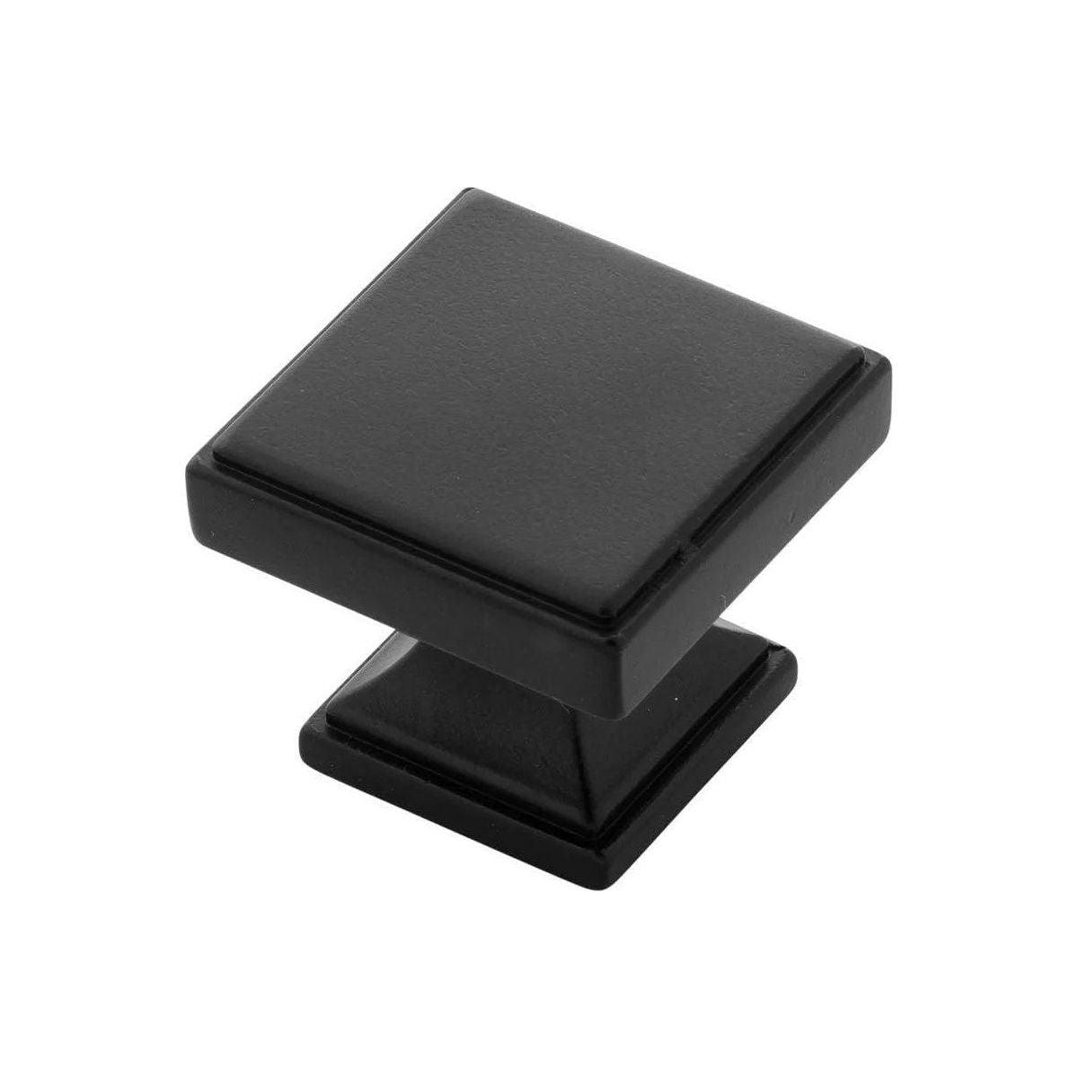 Belwith-Keeler - Brownstone Square Knob - B077460-MB - Canada Light Shop