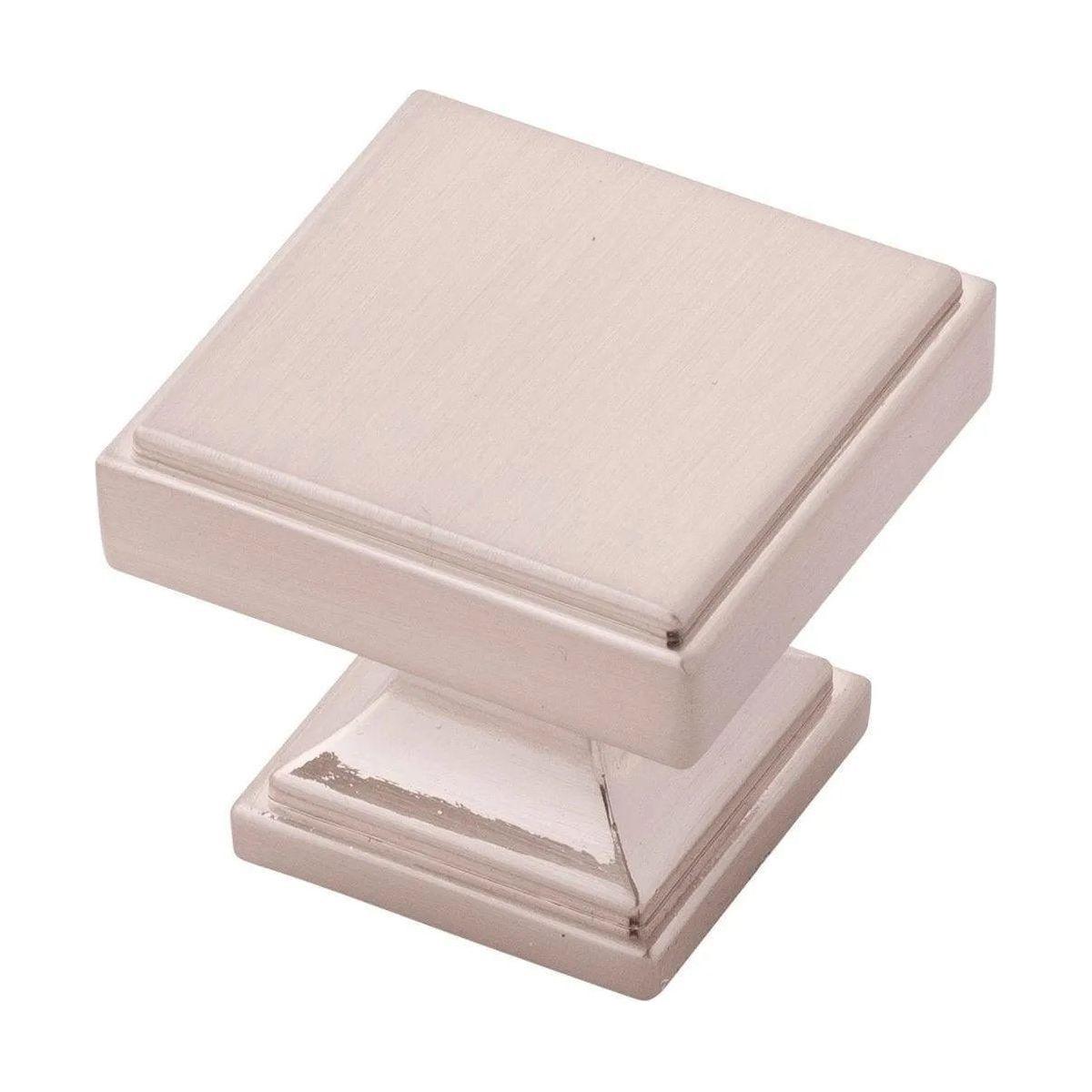 Belwith-Keeler - Brownstone Square Knob - B077460-SN - Canada Light Shop