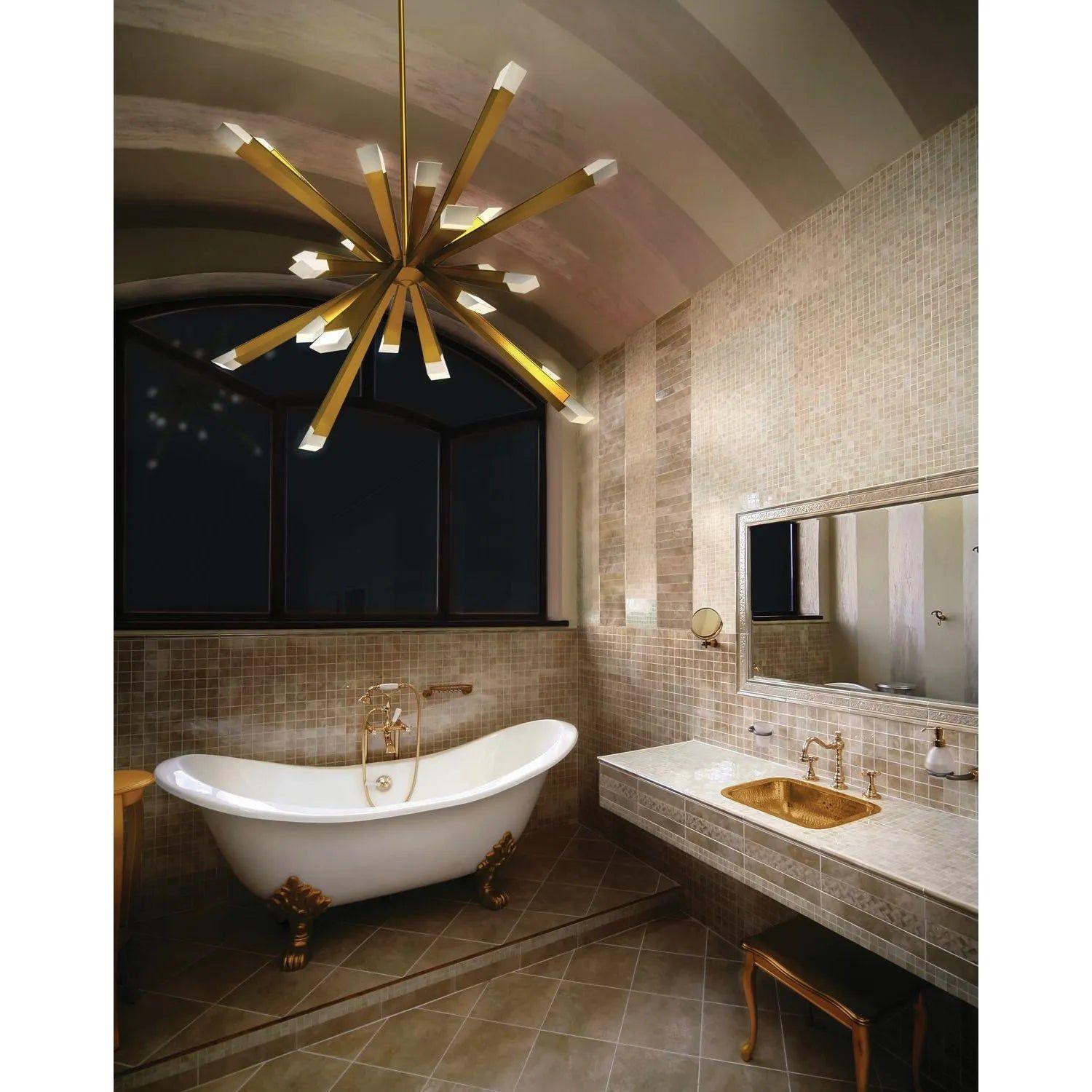 BlackJack Lighting - Starburst Chandelier - STB-29C-BB-27U-30K - Canada Light Shop