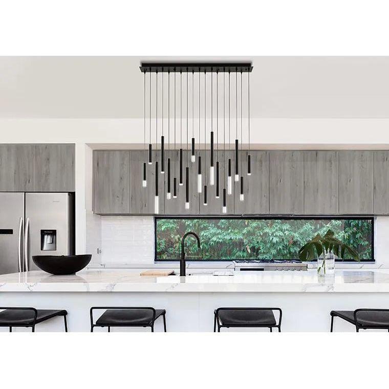BlackJack Lighting - Steelos Linear Pendant - STL-38P-BL-27U-30K - Canada Light Shop