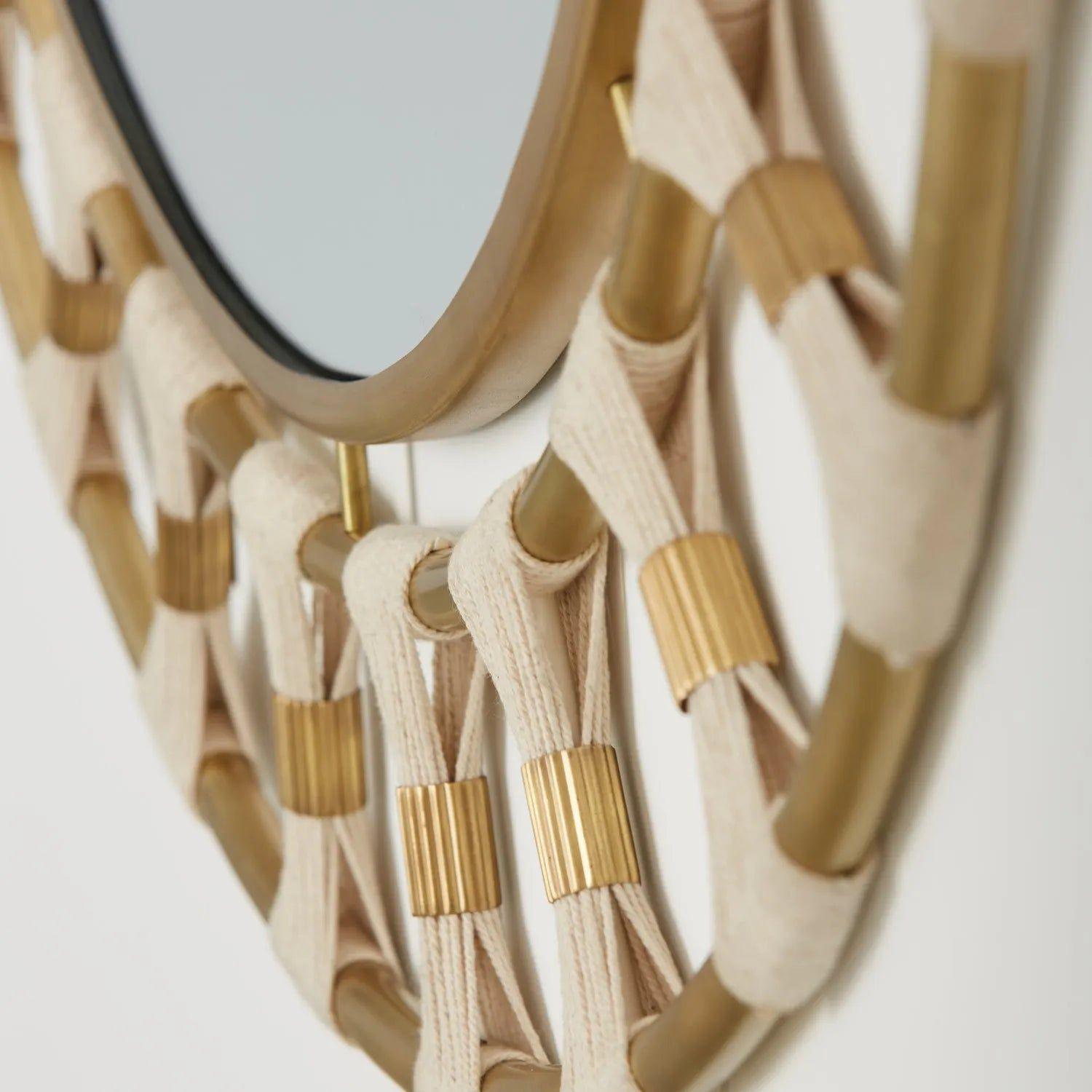 Capital Lighting Fixture Company - 34.5 Round Pinched Rope Mirror - 741101MM - Canada Light Shop