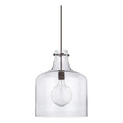 Capital Lighting Fixture Company - Crawford Seeded Glass Pendant - 325712BZ - Canada Light Shop