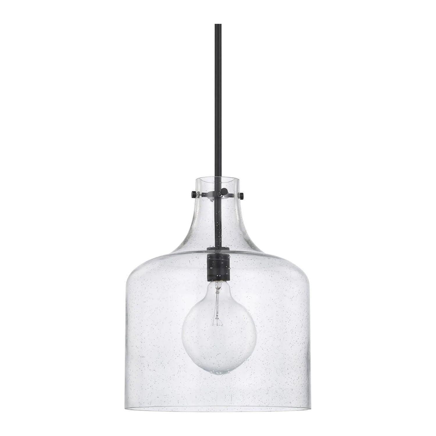 Capital Lighting Fixture Company - Crawford Seeded Glass Pendant - 325712MB - Canada Light Shop