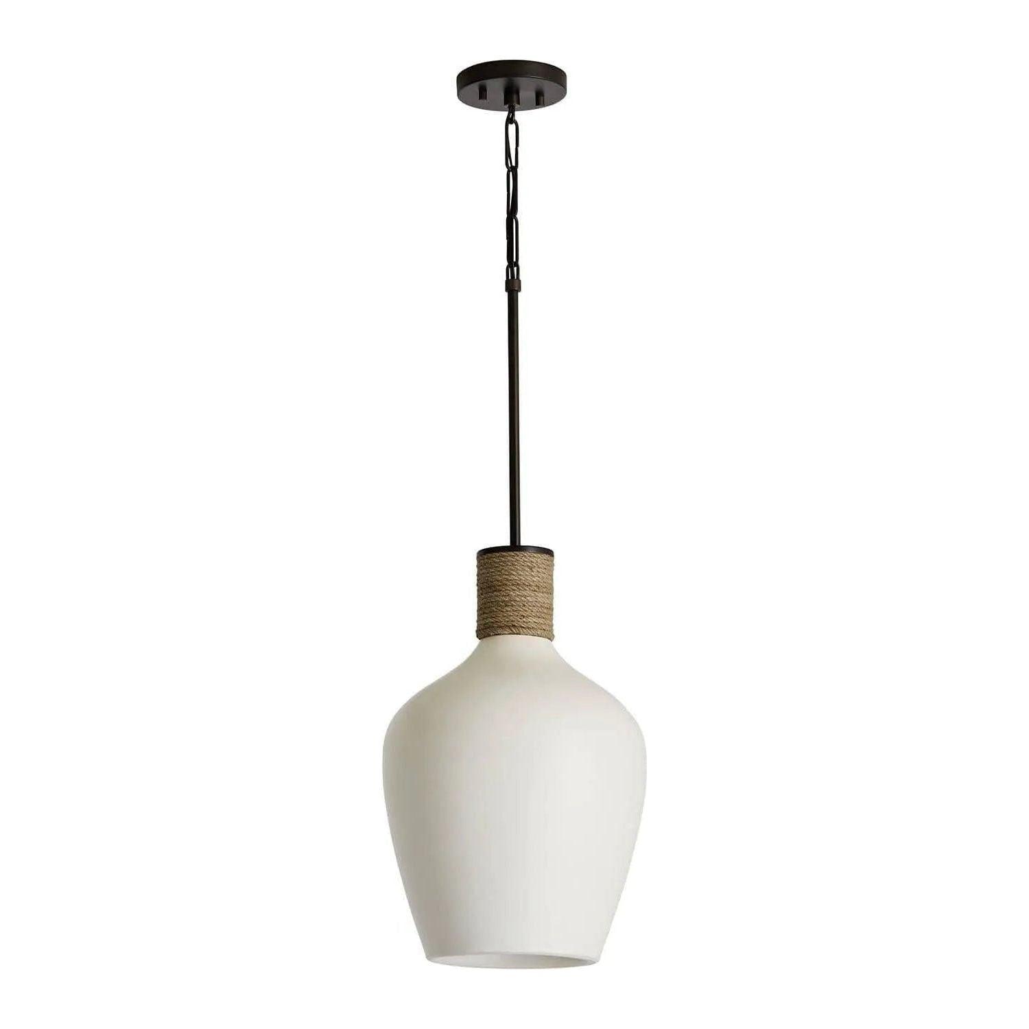 Capital Lighting Fixture Company - Destin Jute Teardrop Pendant - 340614PW - Canada Light Shop
