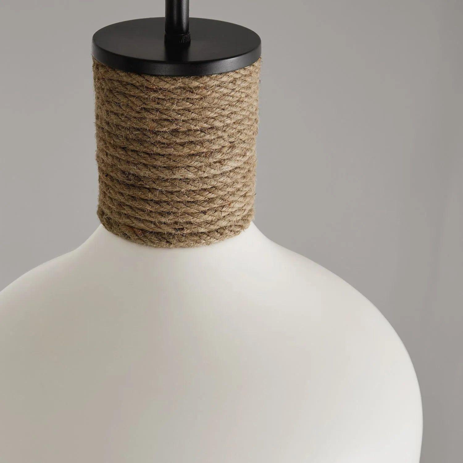 Capital Lighting Fixture Company - Destin Jute Teardrop Pendant - 340614PW - Canada Light Shop
