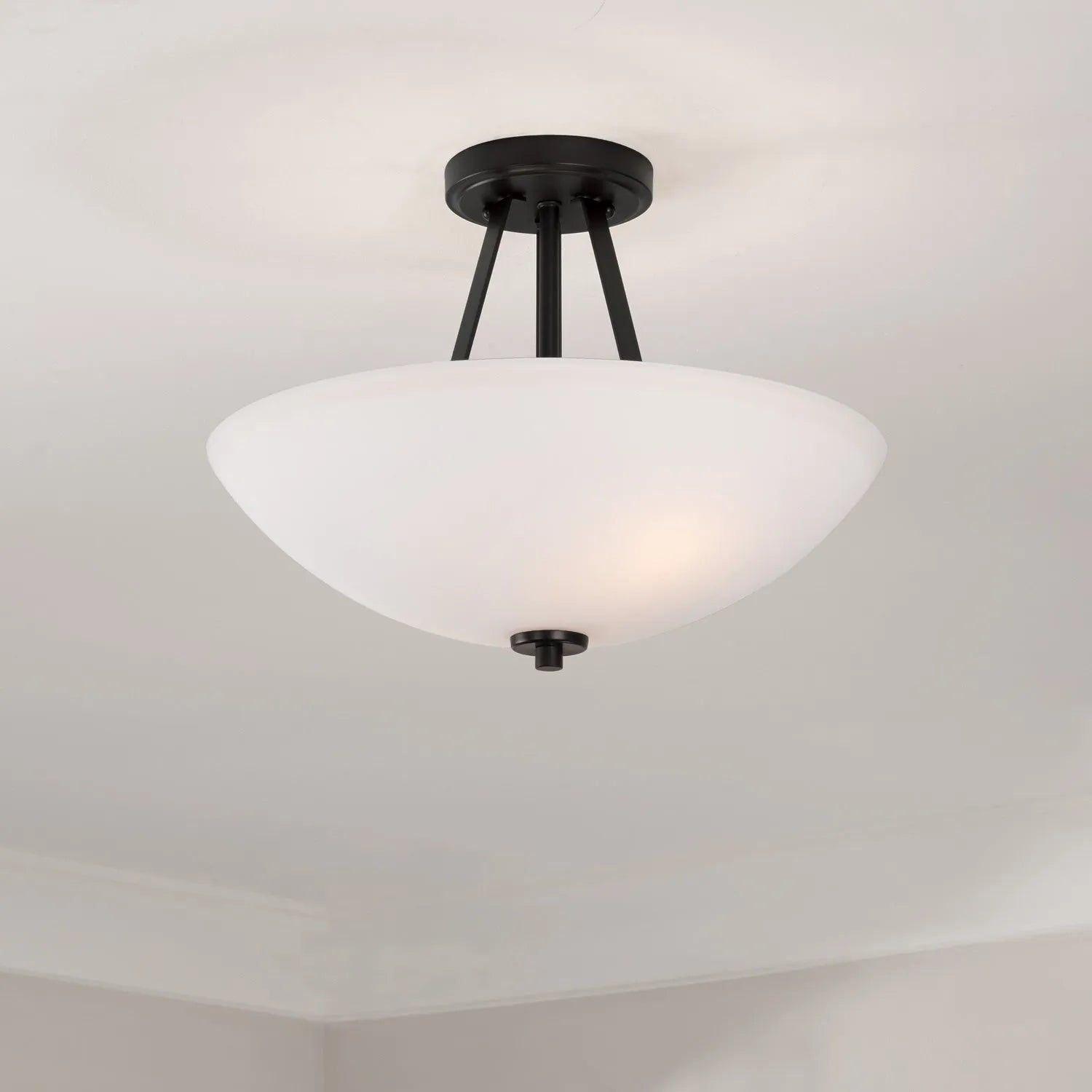 Capital Lighting Fixture Company - Stewart Semi-Flush Mount - 218921BZ - Canada Light Shop