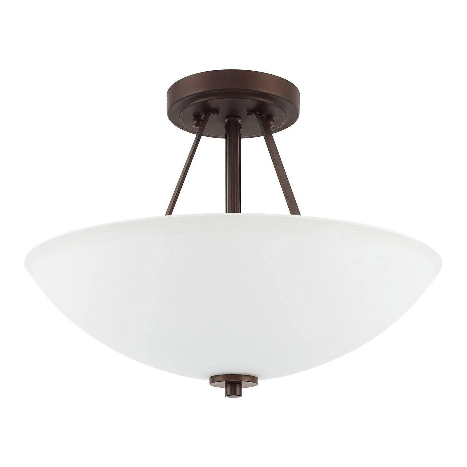 Capital Lighting Fixture Company - Stewart Semi-Flush Mount - 218921BZ - Canada Light Shop