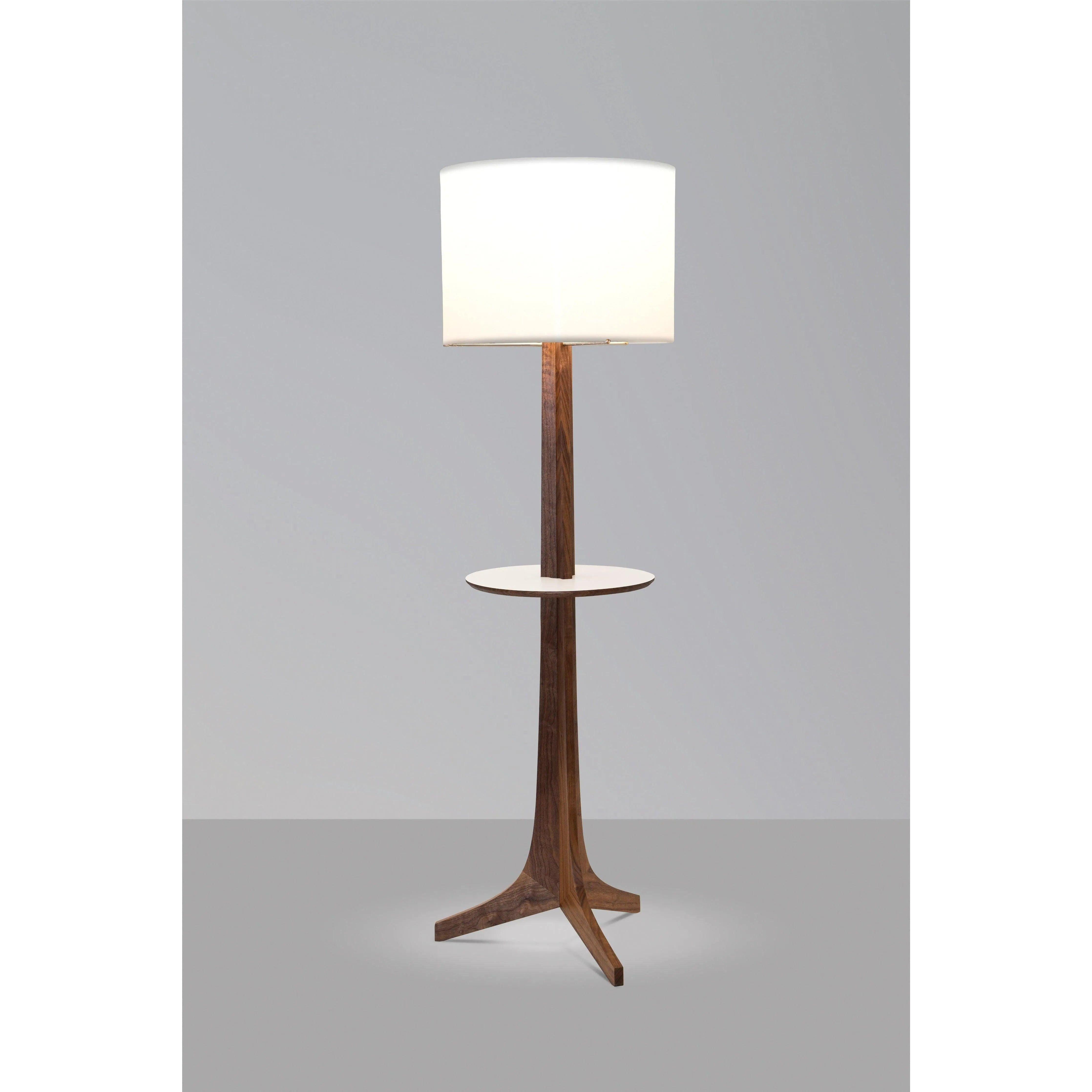 Cerno - Nauta LED Floor Lamp with Table - 05-110-ADL-W - Canada Light Shop