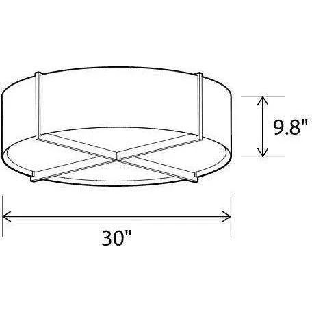 Cerno - Plura 30 Flushmount - 08-100-30DA-27P1 - Canada Light Shop