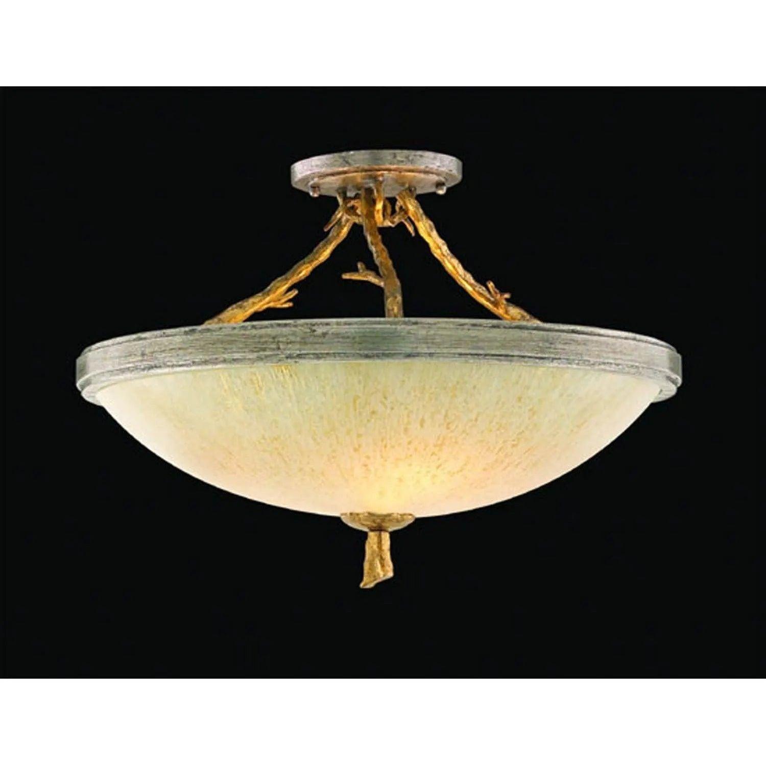 Corbett Lighting - Parc Royale Semi Flush Mount - 66-33-VGL/SSL - Canada Light Shop