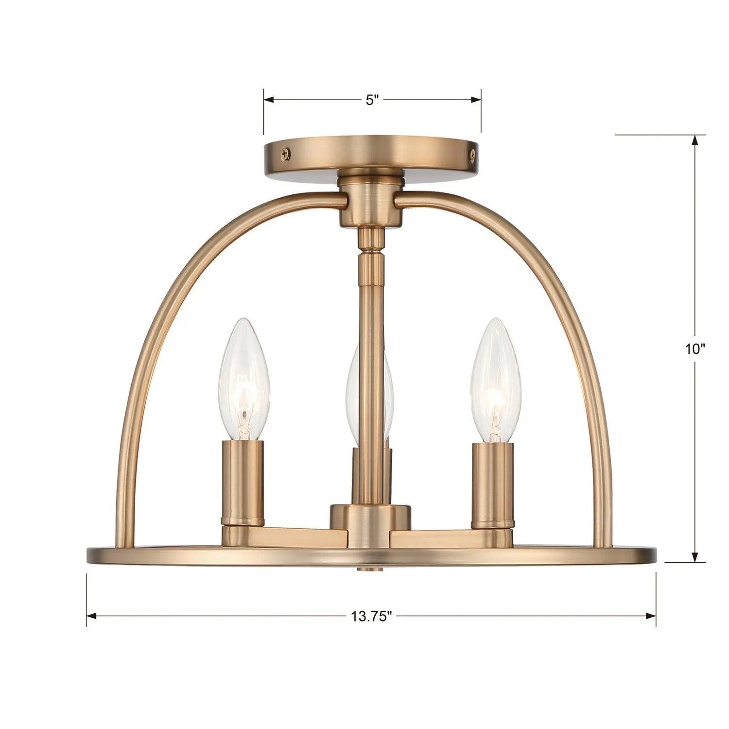 Crystorama - Abbott Ceiling Mount - ABB-3003-BK_CEILING - Canada Light Shop