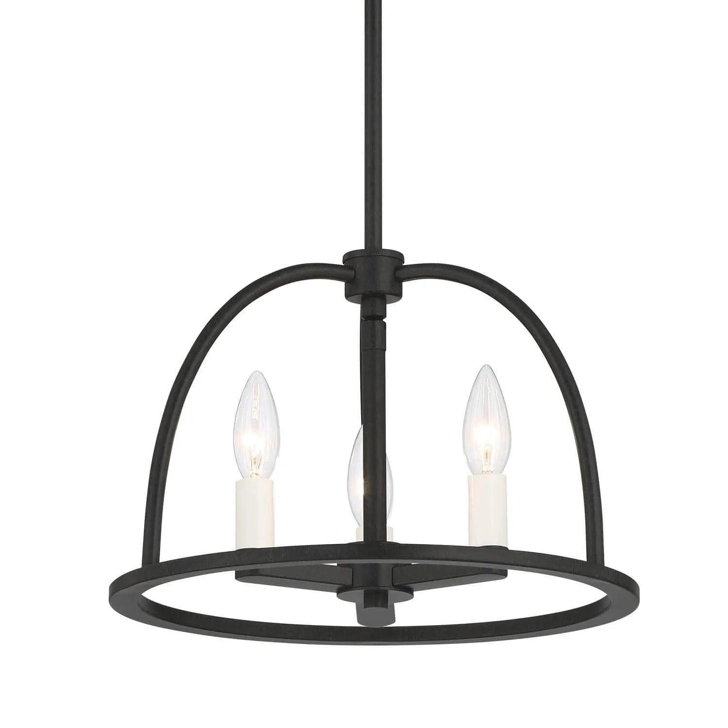 Crystorama - Abbott Chandelier - ABB-3003-BK - Canada Light Shop