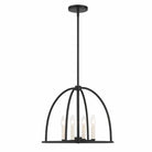 Crystorama - Abbott Chandelier - ABB-3004-BK - Canada Light Shop