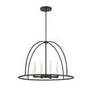 Crystorama - Abbott Chandelier - ABB-3004-BK - Canada Light Shop