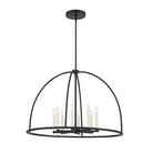 Crystorama - Abbott Chandelier - ABB-3008-BK - Canada Light Shop