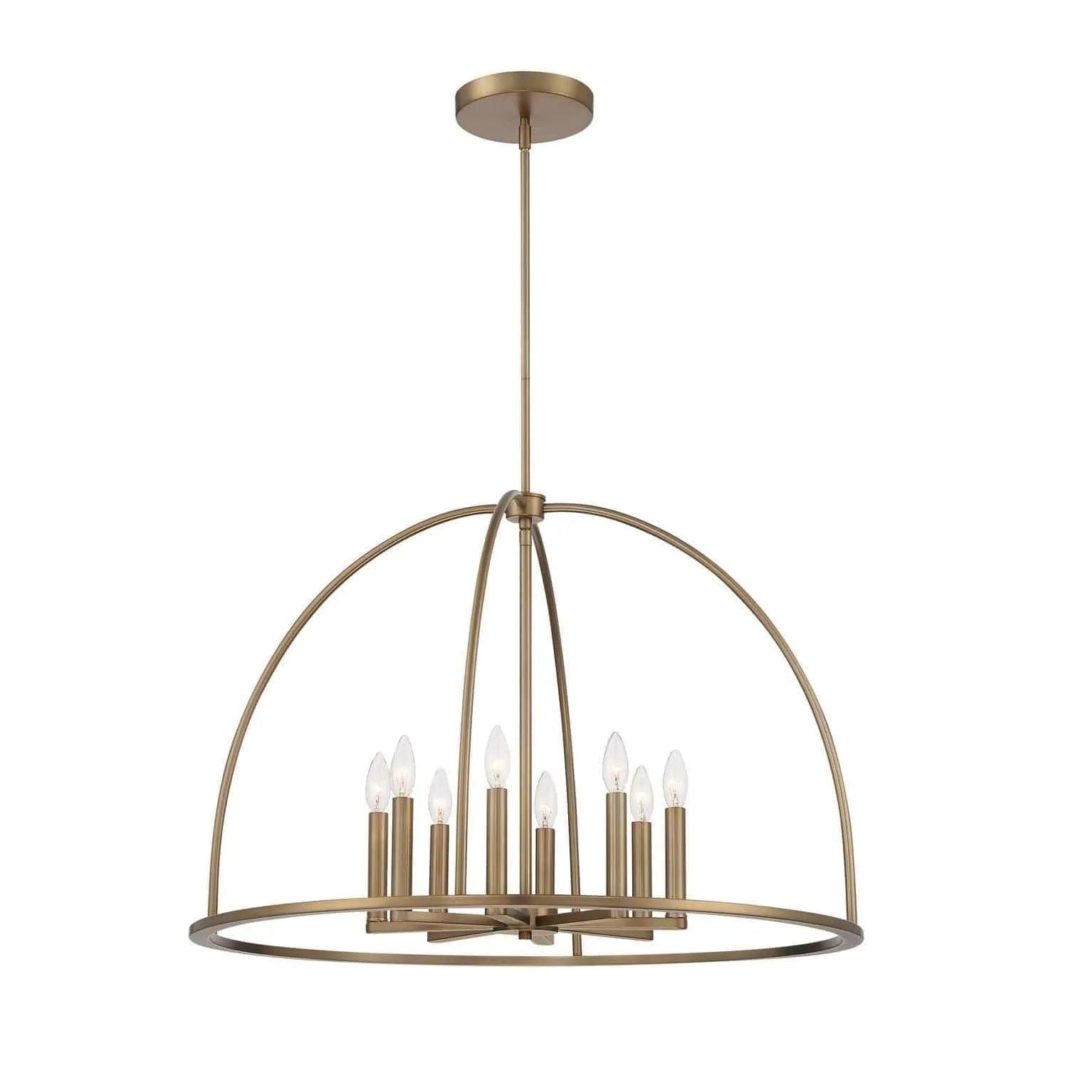 Crystorama - Abbott Chandelier - ABB-3008-VG - Canada Light Shop