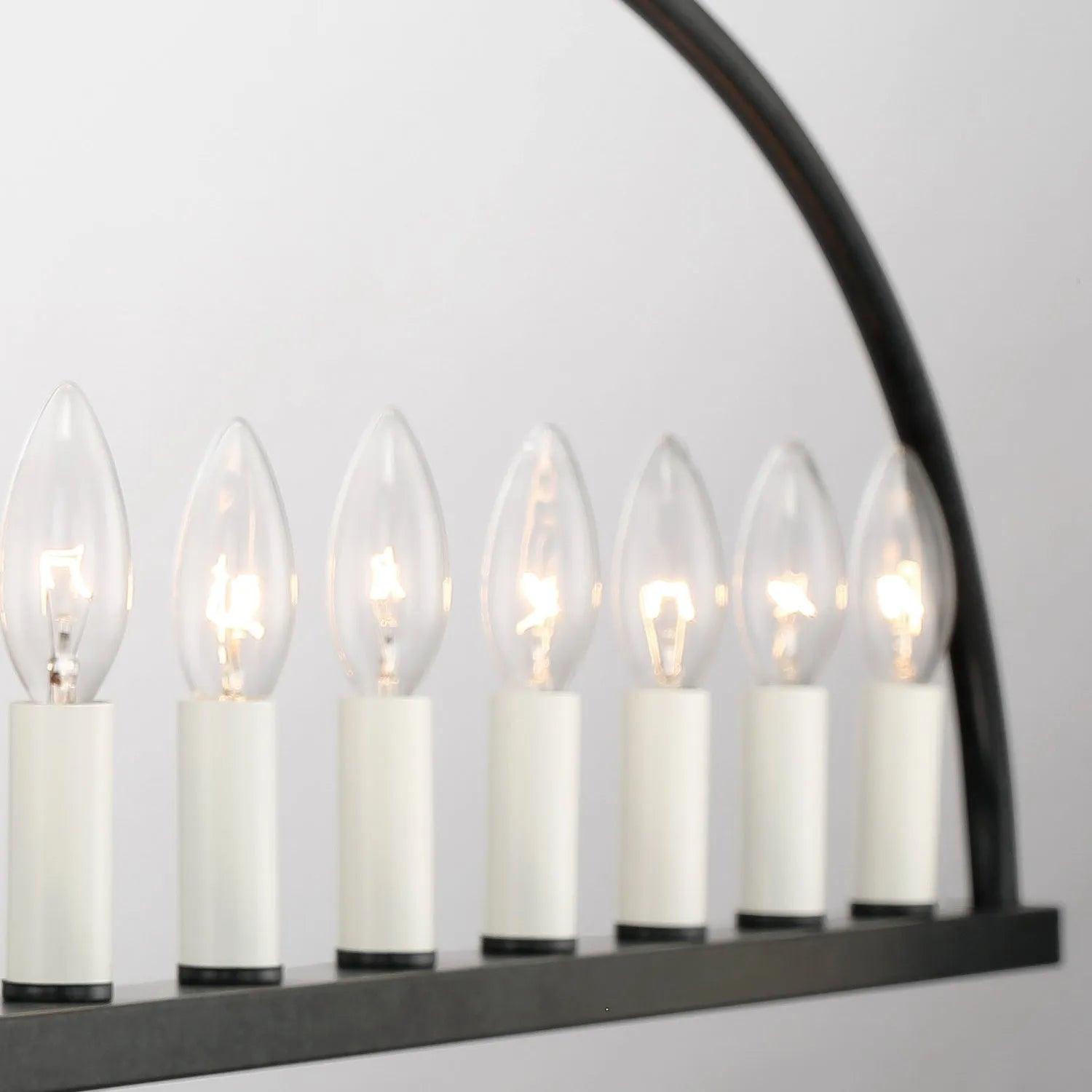 Crystorama - Abbott Linear Chandelier - ABB-3007-BK - Canada Light Shop