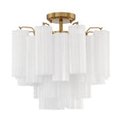 Crystorama - Addis Ceiling Mount - ADD-300-AG-WH_CEILING - Canada Light Shop