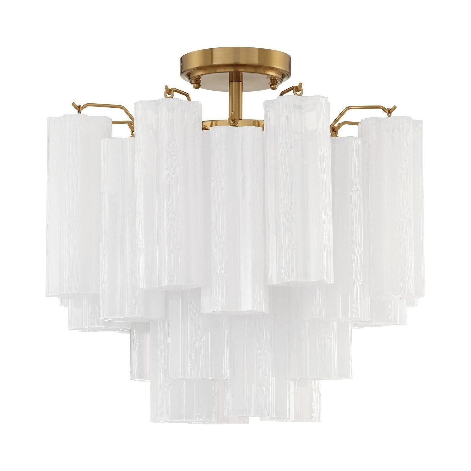Crystorama - Addis Ceiling Mount - ADD-300-AG-WH_CEILING - Canada Light Shop