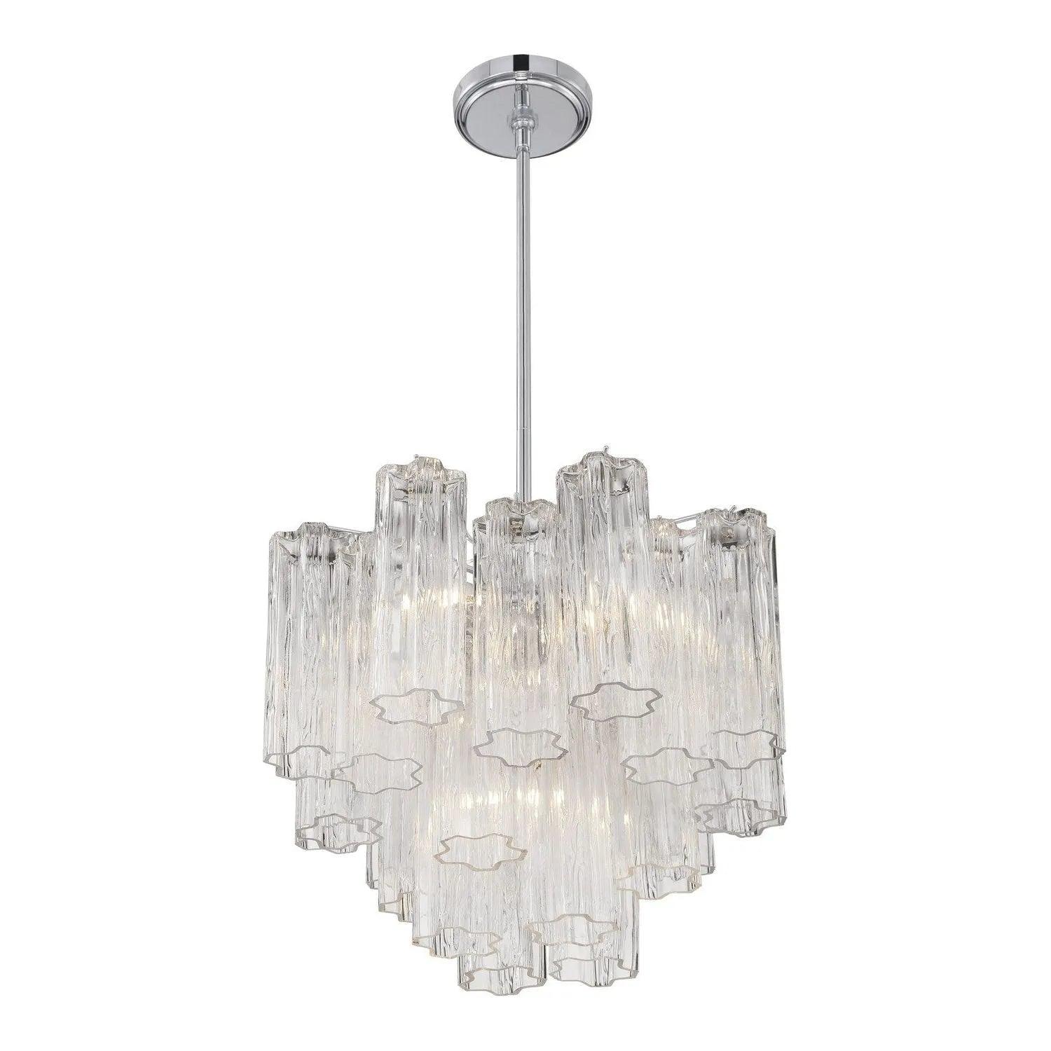 Crystorama - Addis Chandelier - ADD-300-AG-AM - Canada Light Shop