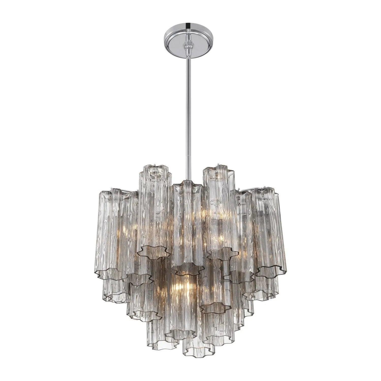 Crystorama - Addis Chandelier - ADD-300-AG-AM - Canada Light Shop