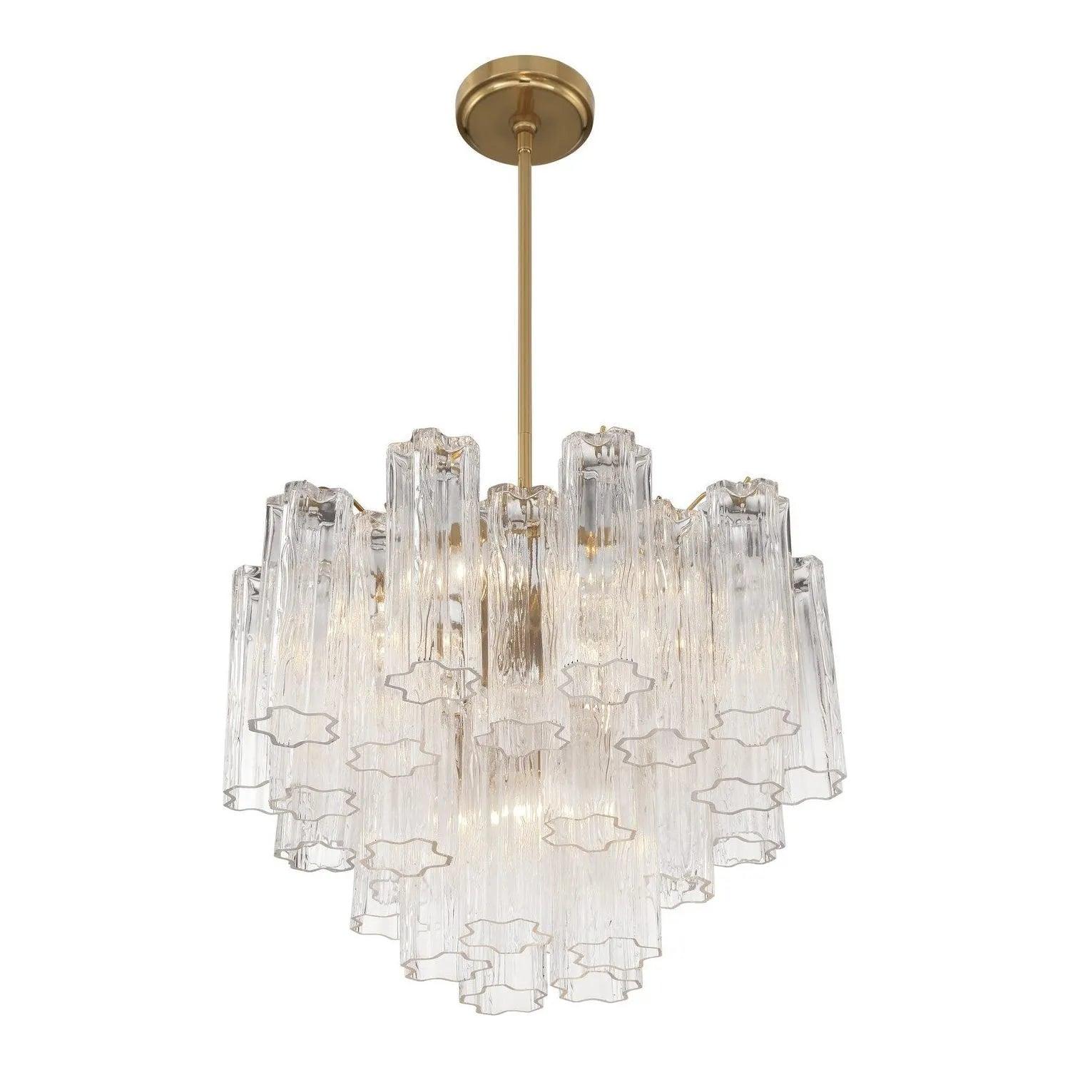Crystorama - Addis Chandelier - ADD-300-AG-AM - Canada Light Shop