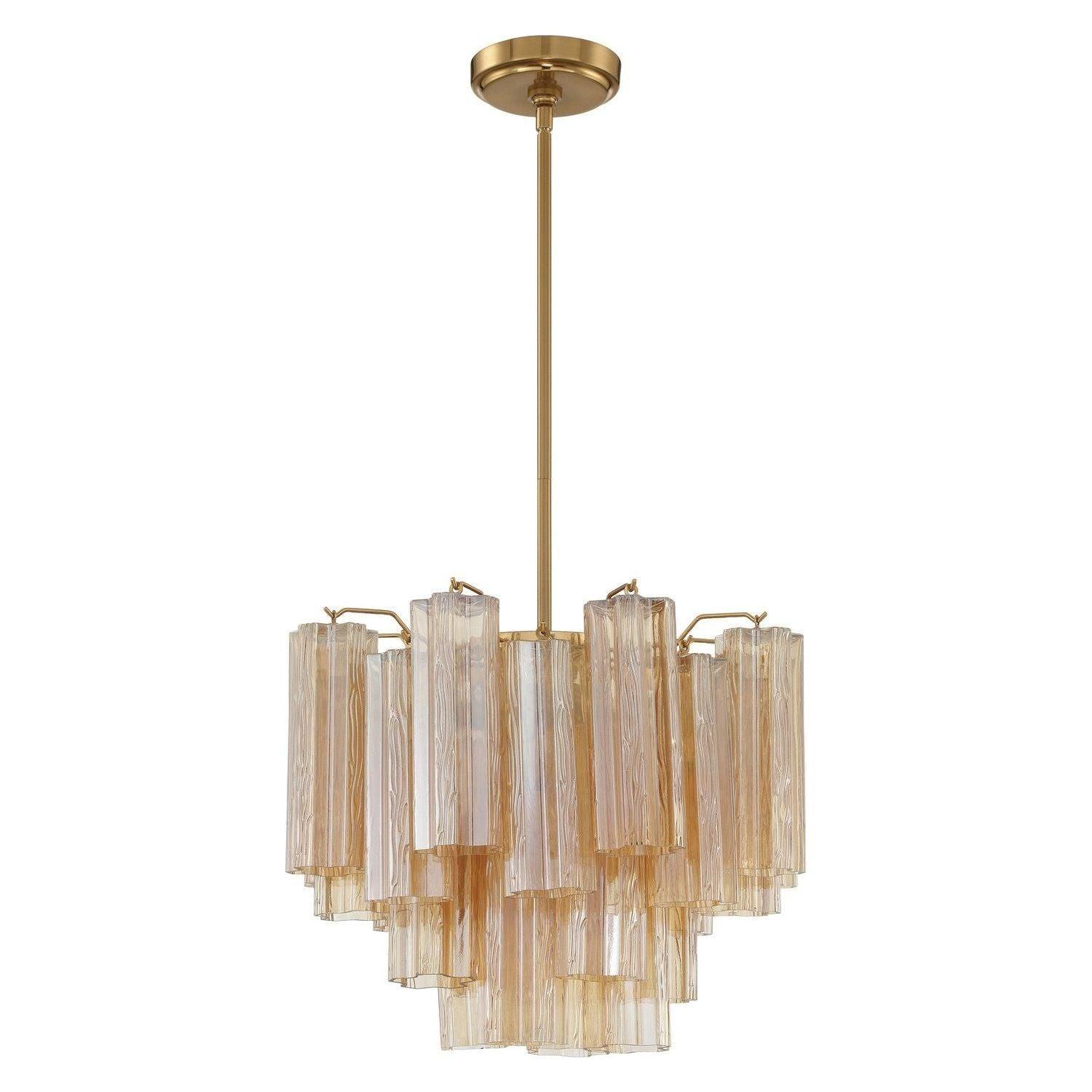 Crystorama - Addis Chandelier - ADD-300-AG-AM - Canada Light Shop