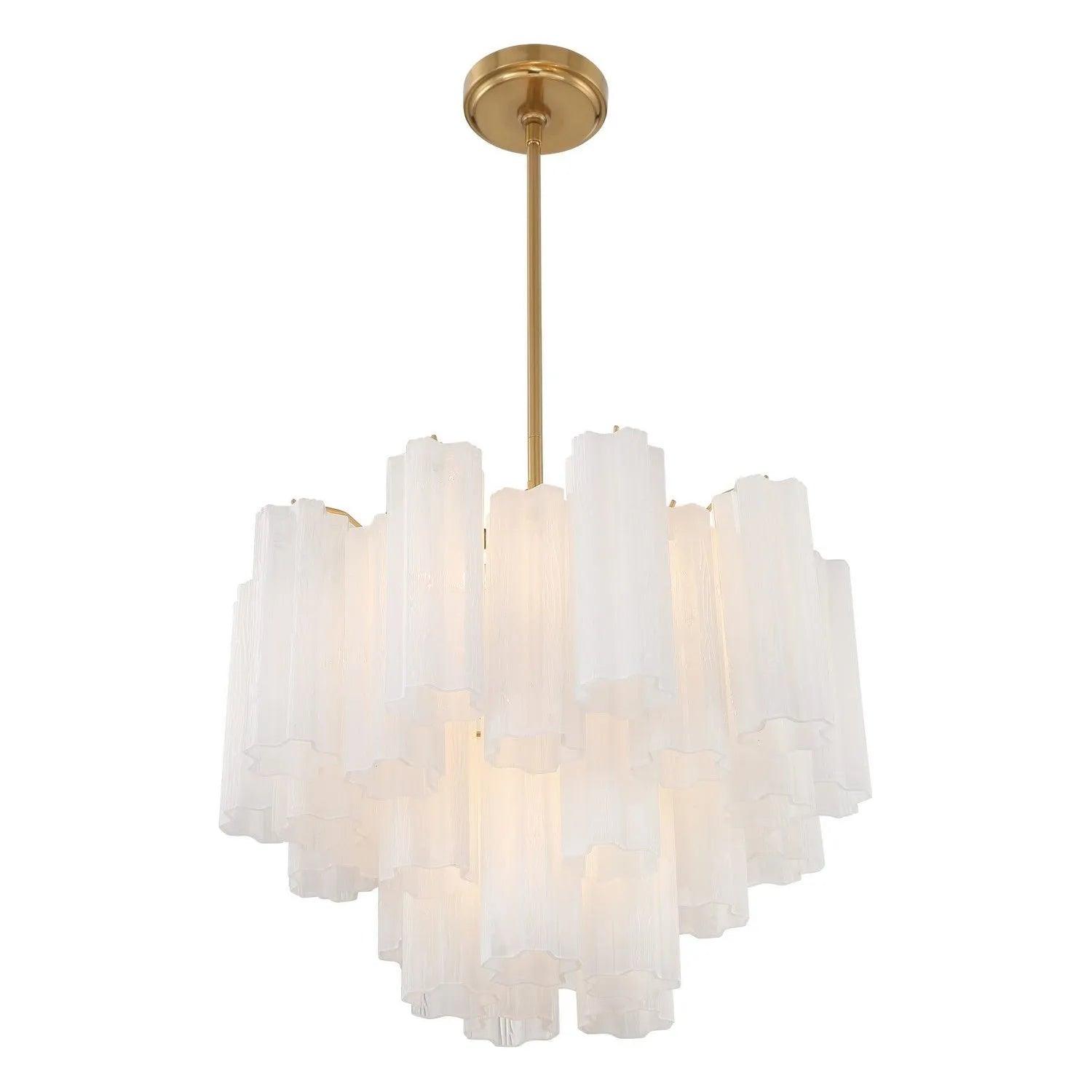 Crystorama - Addis Chandelier - ADD-300-AG-AM - Canada Light Shop