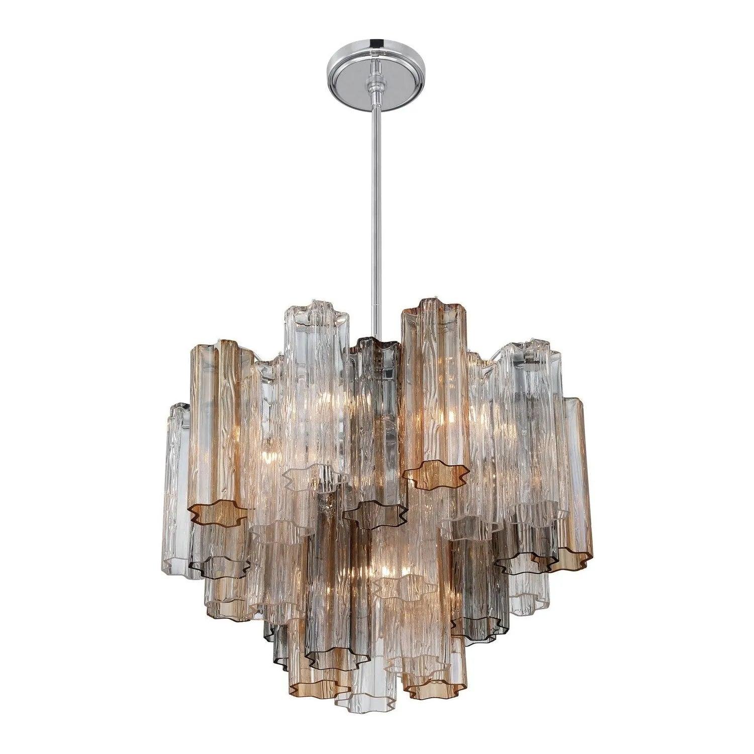 Crystorama - Addis Chandelier - ADD-300-AG-AM - Canada Light Shop